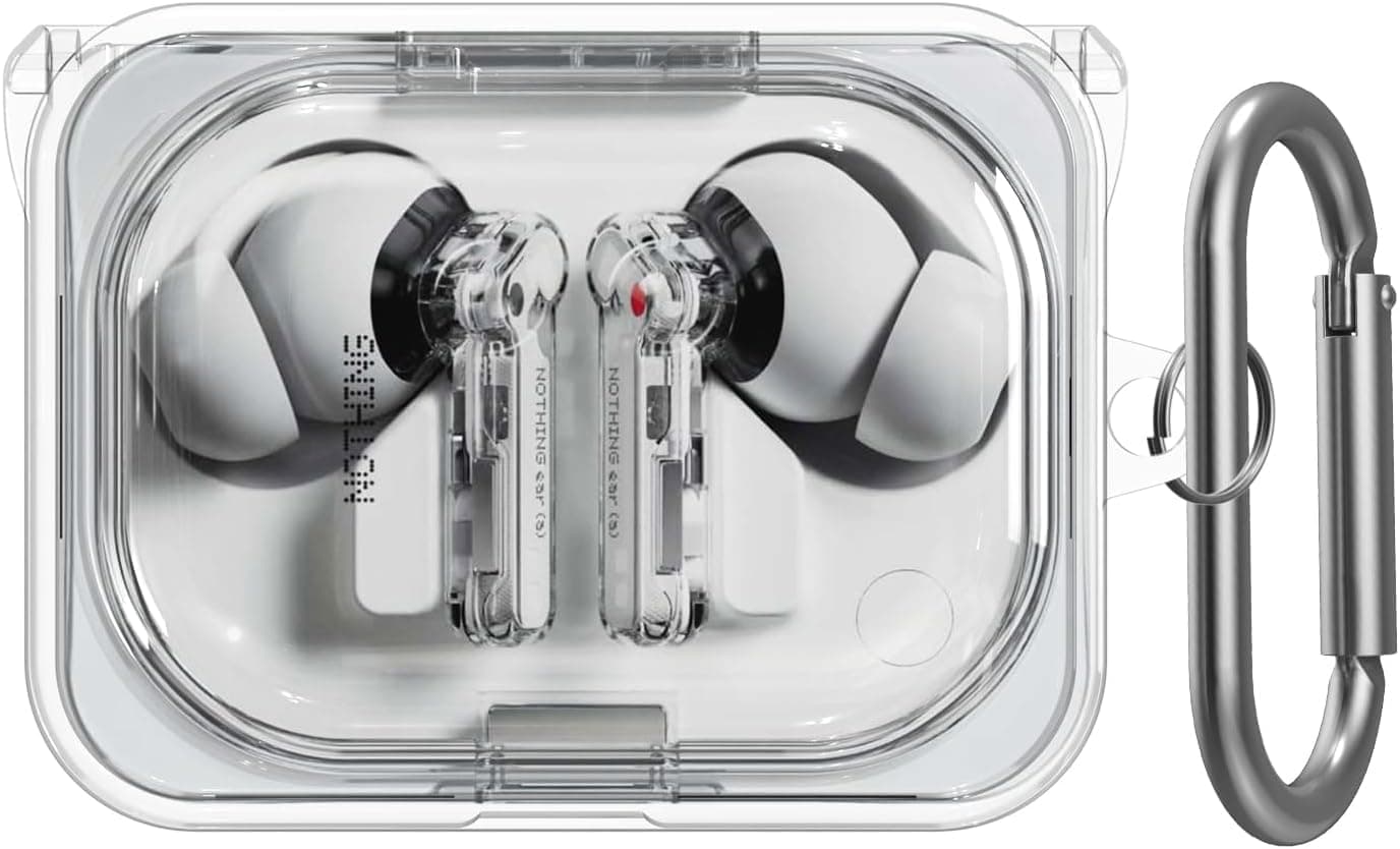 Agrifilm セキュアロッククリアケース Nothing Ear (a) イヤホン (2024) 対応 - キーチェーン付きTPU保護カバー