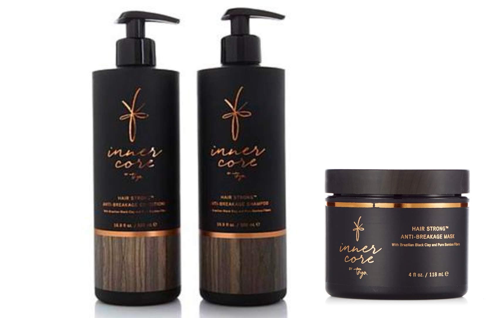 Taya Hair Care Set - 500 ml Inner Core Anti Breakage Shampoo, Conditioner and 237 ml Mask Set