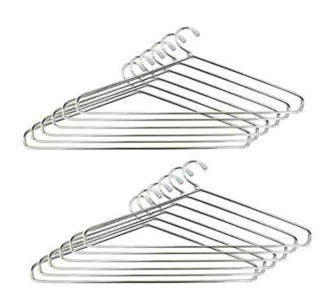 PP Taurus Multicpurpose Aluminium Clothes Hanger (Set of 12)