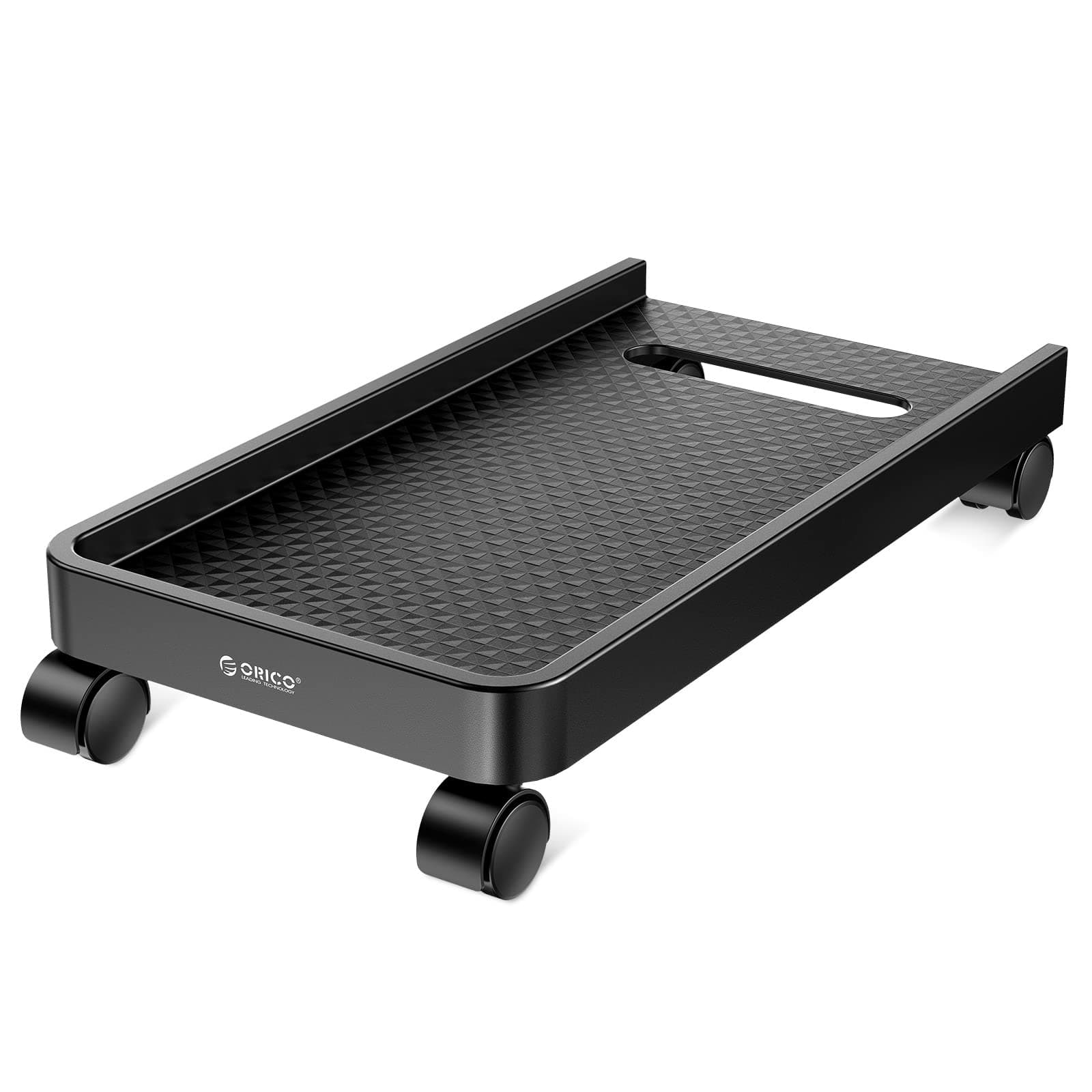 ORICO コンピュータータワースタンド モバイルCPUホルダー 保護サイドとキャスターホイール4個付き ほとんどのコンピュータータワー ゲーミングPC デスク下PCホルダー