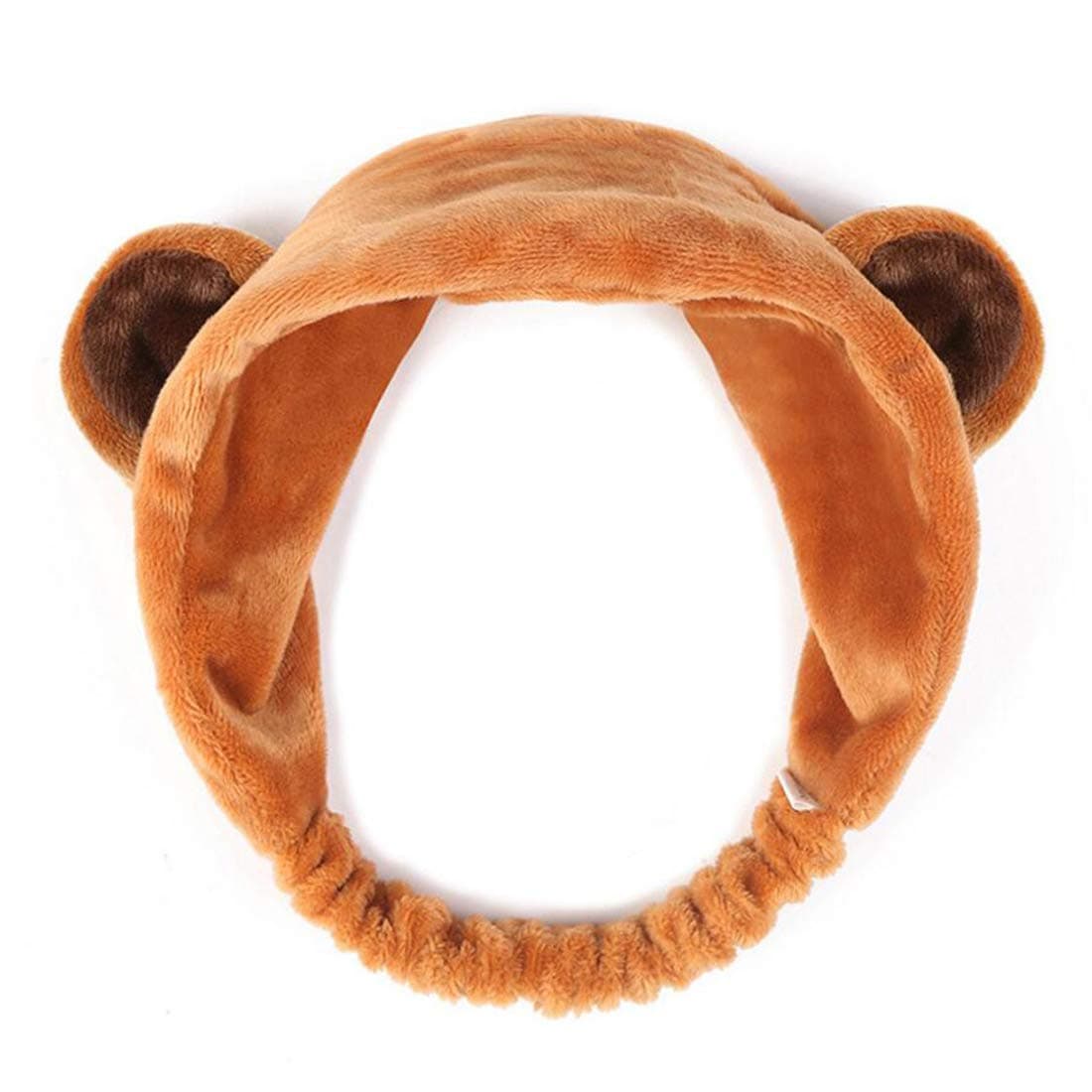 Lovely Soft Carol Fleece Panda Bear Makeup Cosmetic Shower Elastic Hair Band Spa Headband Wash Face Hairlace Headband (Bear)