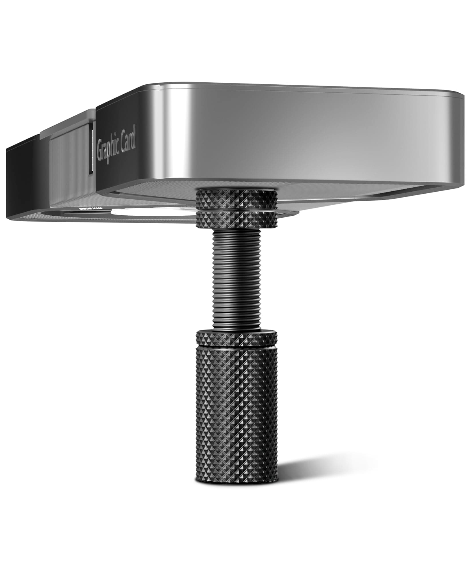 Ausvrkkit GPUサポートブラケット 高さ調節可能 GPUサグブラケット マグネットとノンスリップシート付き GPUブレース ユニバーサルVGAグラフィックスカードのたるみ防止 (M-ブラック)