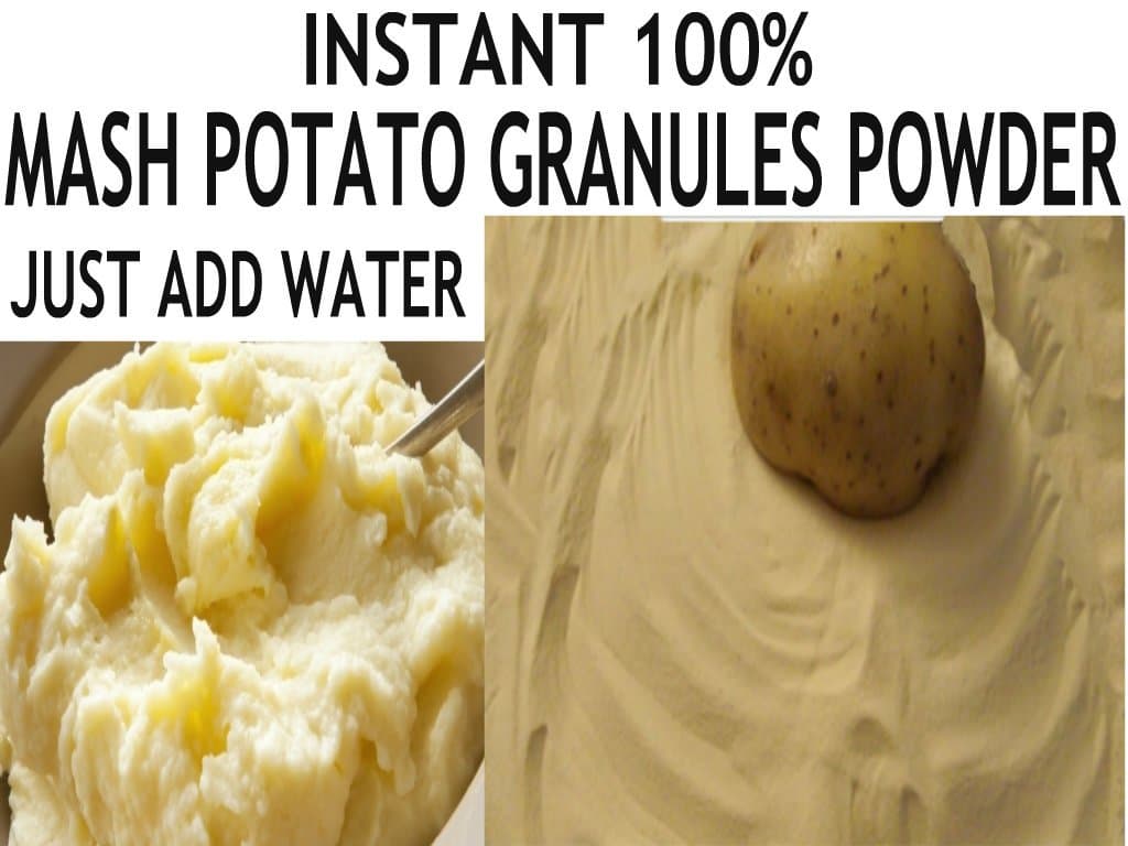 100g | Instant MASH Potato GRANULES Powder Flour Mix **Free UK Post** JUST ADD Water Ready Mix MASH Potato DEHYDRATED Potatoes Dry Potato SOPU Gravies SAUCES THICKNER Potato Powder