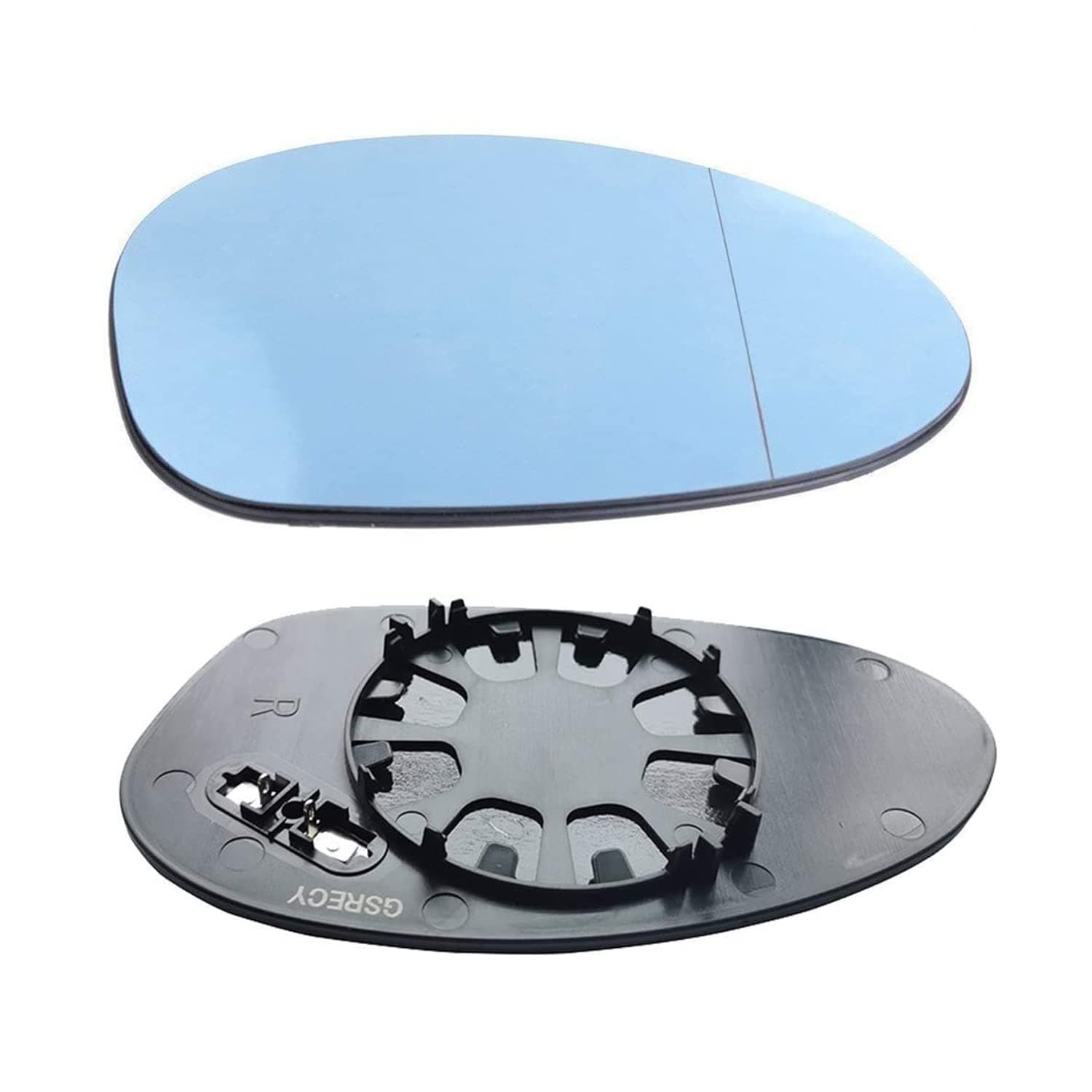 GSRECY Right Side For E82 E90 E91 E92 E46 OEM Door Mirror Glass - Heated (Blue Glass)
