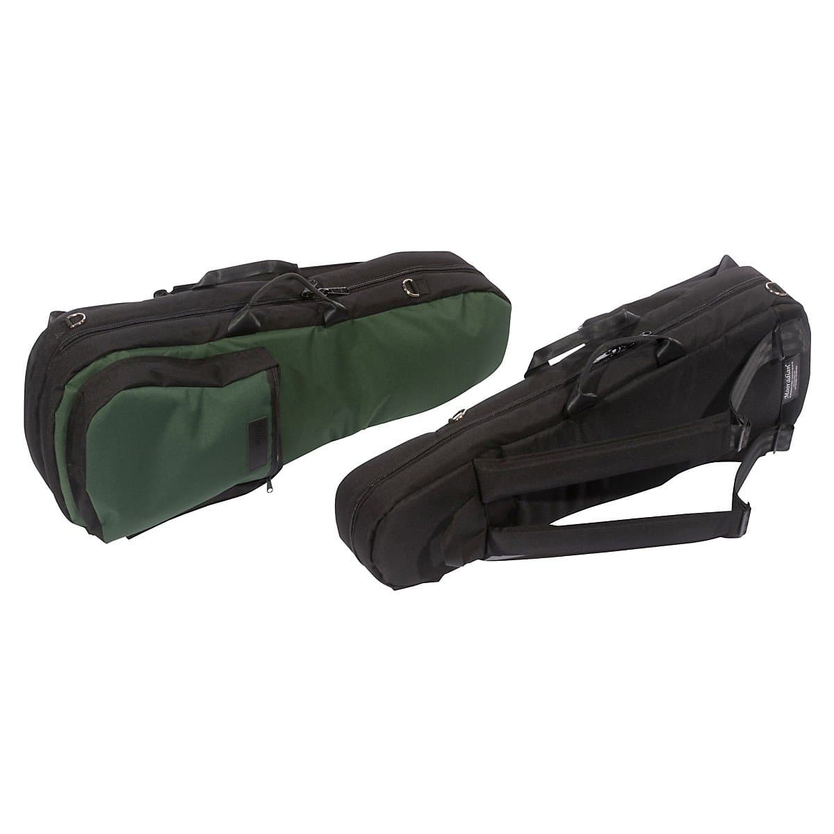 Mooradian Shaped Viola Case Slip-On Cover Black with Backpack Straps