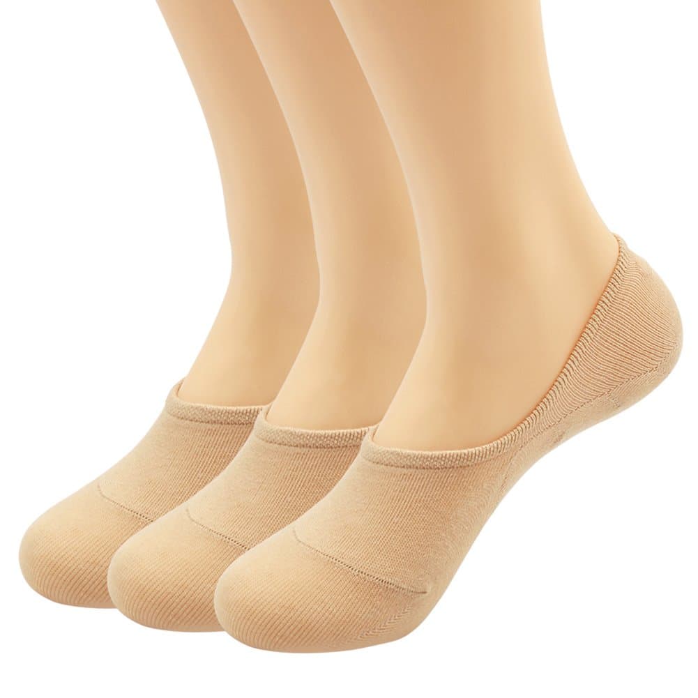 HIPPIH Women's 3-9 Pairs Casual Thin No Show Socks Non Slip Flat Boat Line
