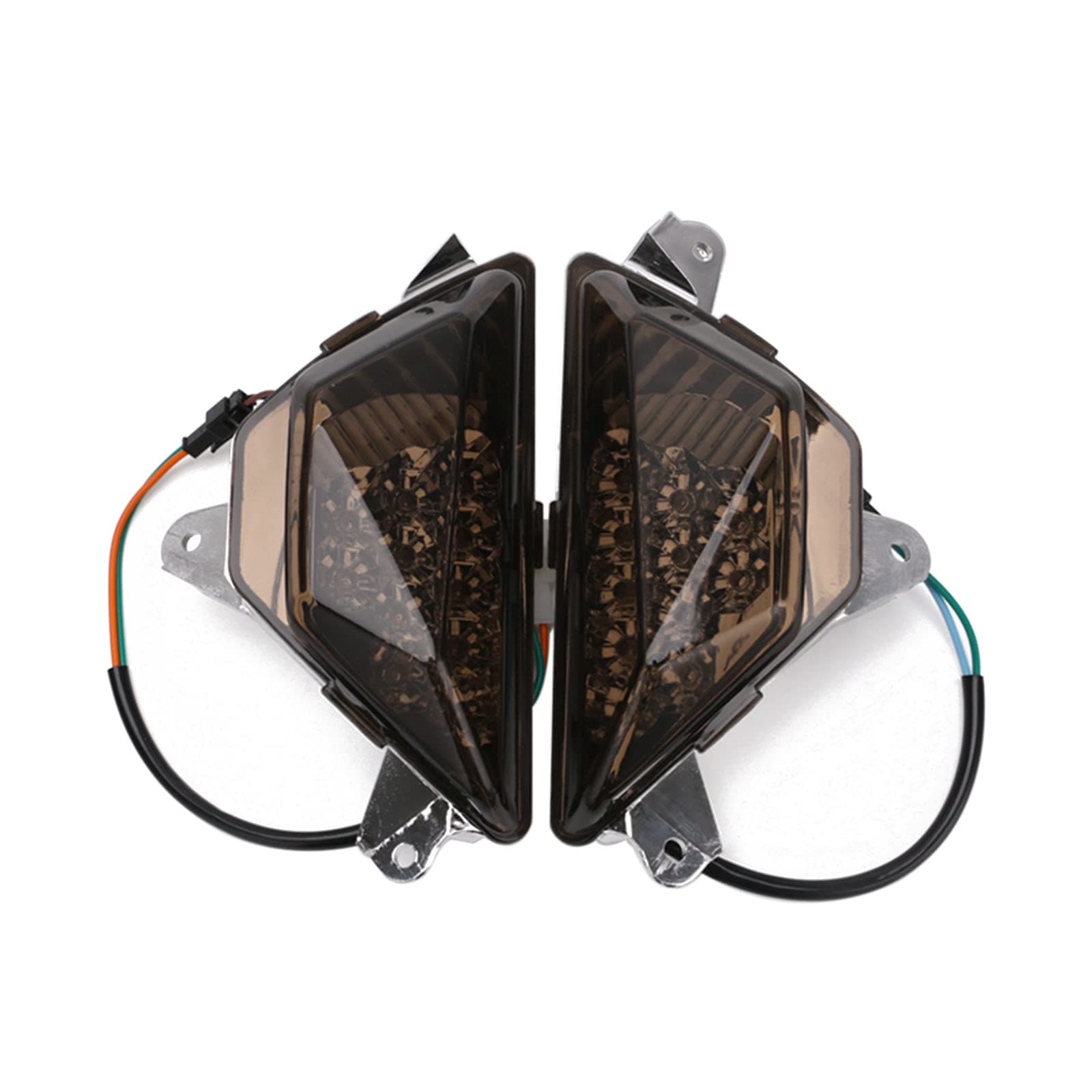 Motorcycle Front LED Turn Signal Light Lamp fits for KAWASAKI NINJA250 NINJA300 2013-2016, NINJA 400 2018-2021, NINJA 650 2018-2021, NINJA 1000 2017-2021, ZX-6R 2013-2021