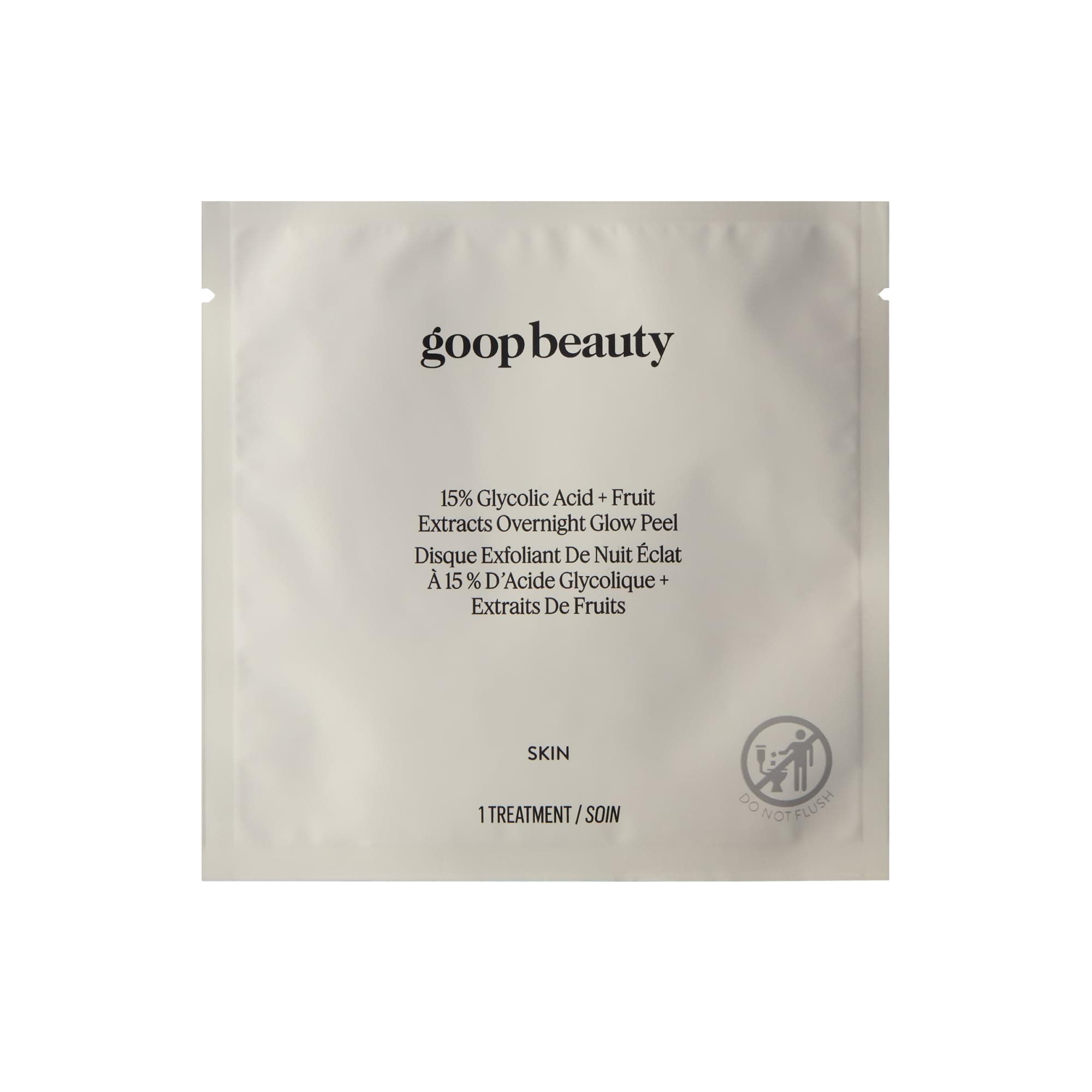 goop Beauty 15% Glycolic Acid Exfoliating Pads | Inspired by a Professional Chemical Peel | Refines & Retexturizes for Glowing Skin | Paraben and Silicone Free | 4 pack
