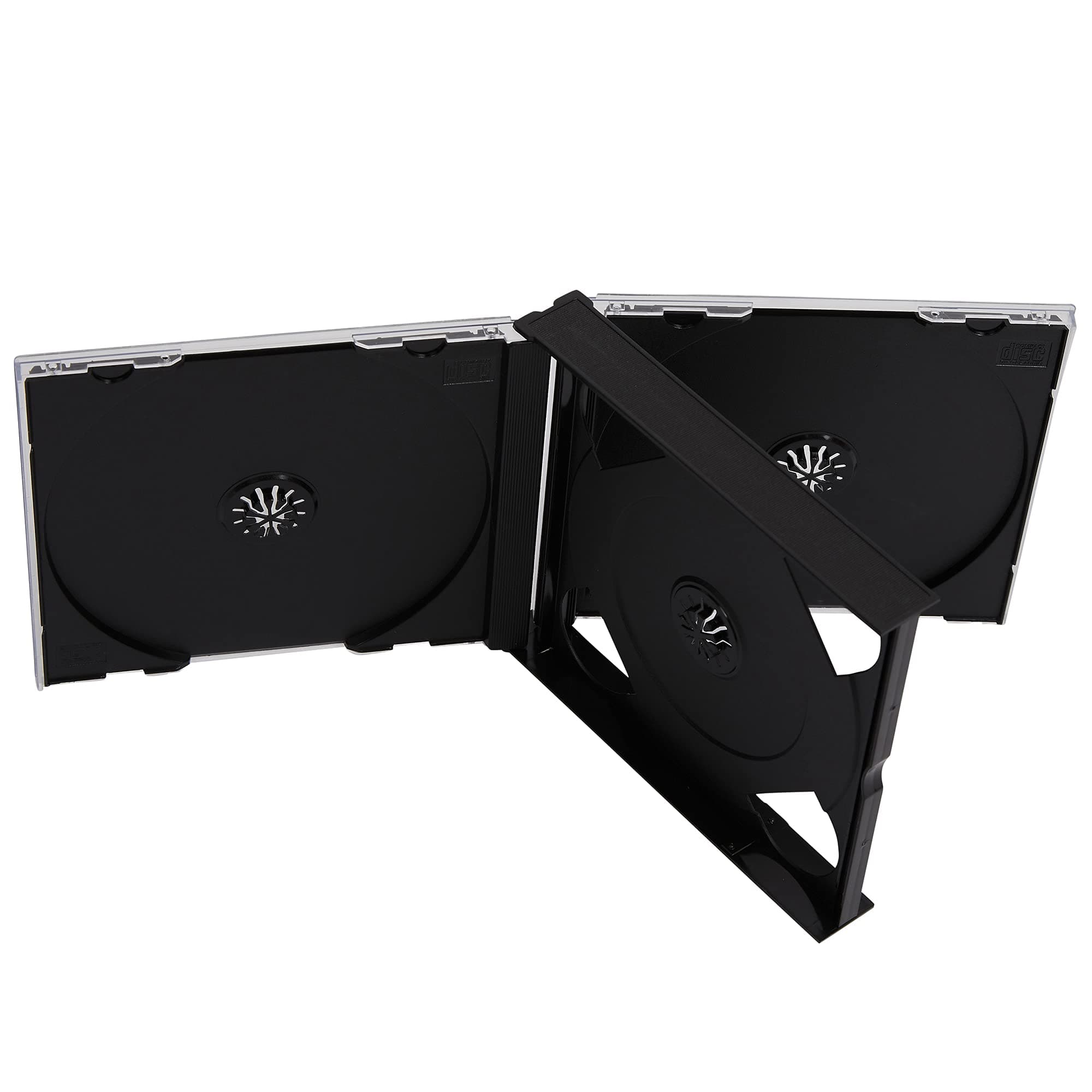 Dragon Trading CD DVD 3 Way Jewel Cases 25mm for 3 Disc with Black Tray 5 /Pack ®