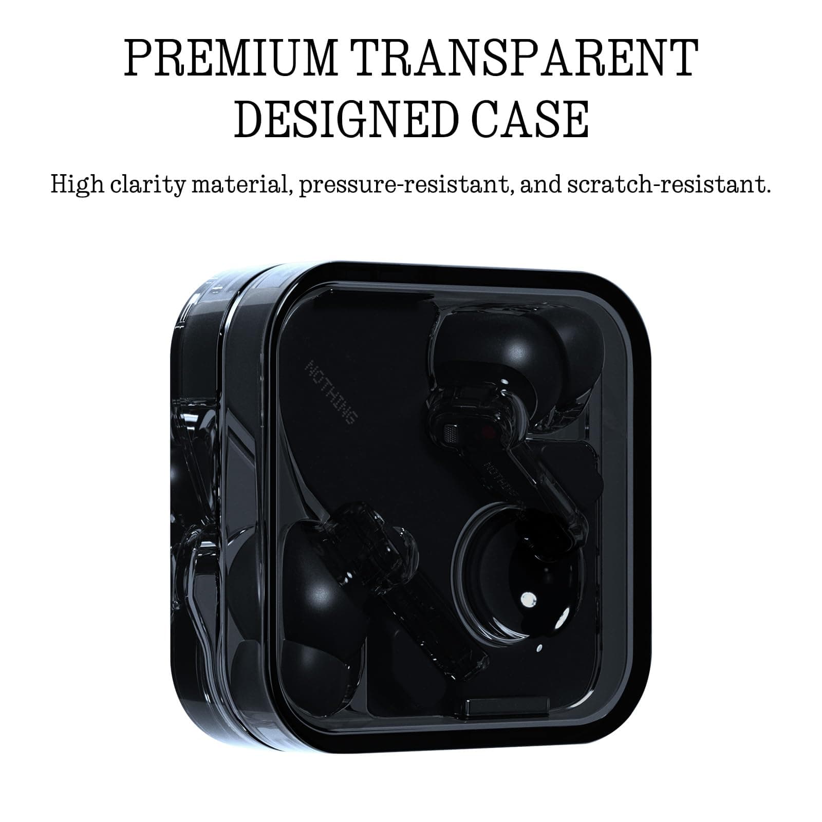 Nothing Ear Wireless Earbuds with ChatGPT Integration, Smart ANC, Hi-Res Audio with LDAC & LHDC, 11mm Dynamic Bass Boost, 40.5H Playtime, 6 Mics for Calls, Wireless Charging - Black