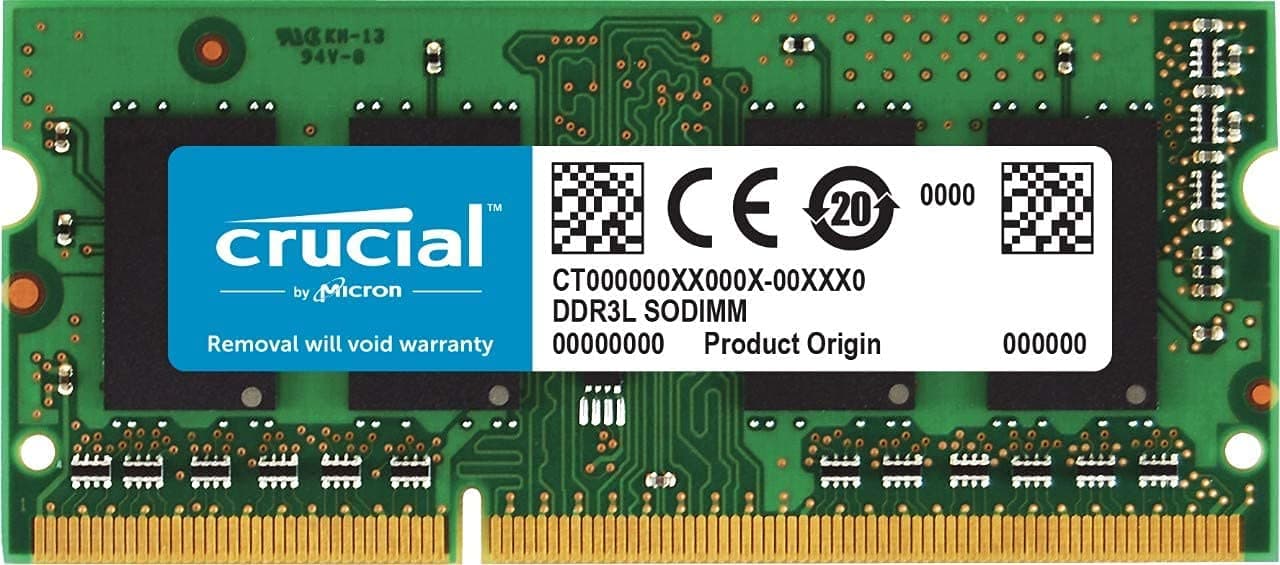 Crucial 4GB Single DDR3 1333 MT/s (PC3-10600) CL9 204-Pin 1.35V/1.5V SODIMM Memory For Mac CT4G3S1339M