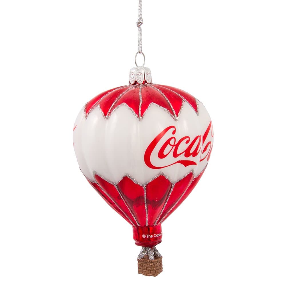 Kurt Adler Glass Balloon Ornament, 3.5-Inch