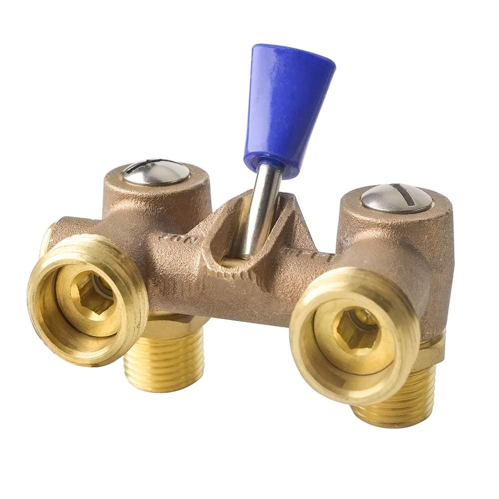 Washing Machine Shut Off Valve,1/2" Male Pipe Thread × 3/4" Outlet Hose Thread.