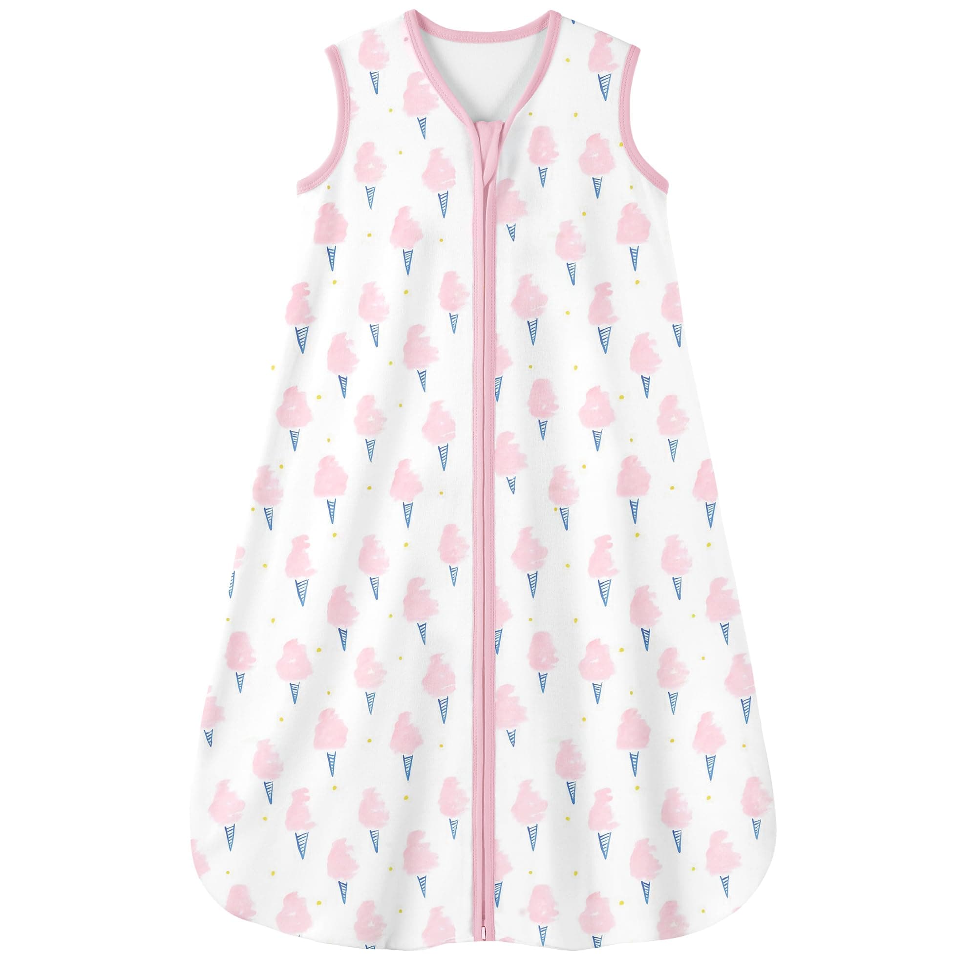 YoofossYoofoss Baby Sleep Sack 6-12 Months Wearable Blanket for Babies 100% Cotton TOG 0.5 Toddler Sleeping Sack, Ice Cream(Medium)