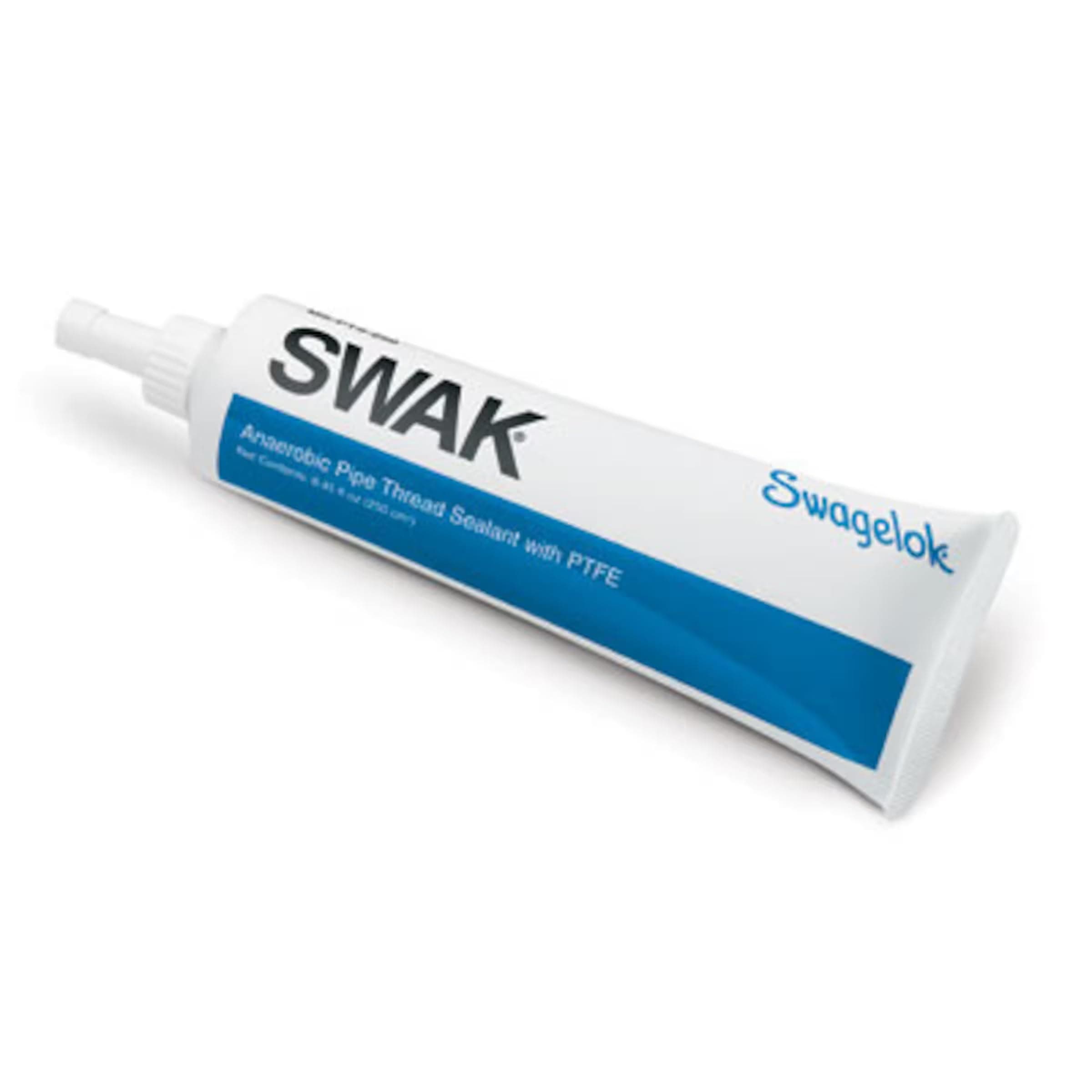 SWAK Anaerobic Thread Sealant with PTFE, 250 mL Tube | for Metal Pipe Threads; Works in Extreme high & Low temperatures (-65 degF to 350deg F) and High Pressure Systems (Up to 10,000psig)