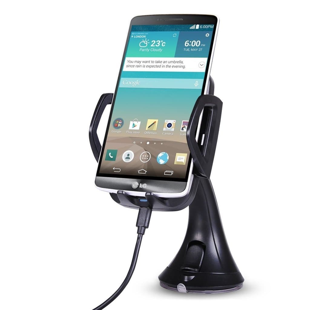 Aventus (Qi In Car Wireless Charger + Qi Receiver) Nokia 5 Fast Wireless Car Charger Ultra-Slim Portable for Dashboard / Windshield And Ultra Thin QI Wireless Charger Adapter Receiver Card