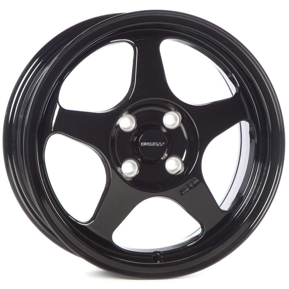 Circuit Performance CP22 15×6.5 Gloss Black 4×100 [+35mm] Wheels Spoon Style Rims compatible with Honda Civic, Acura Integra, Mazda Miata