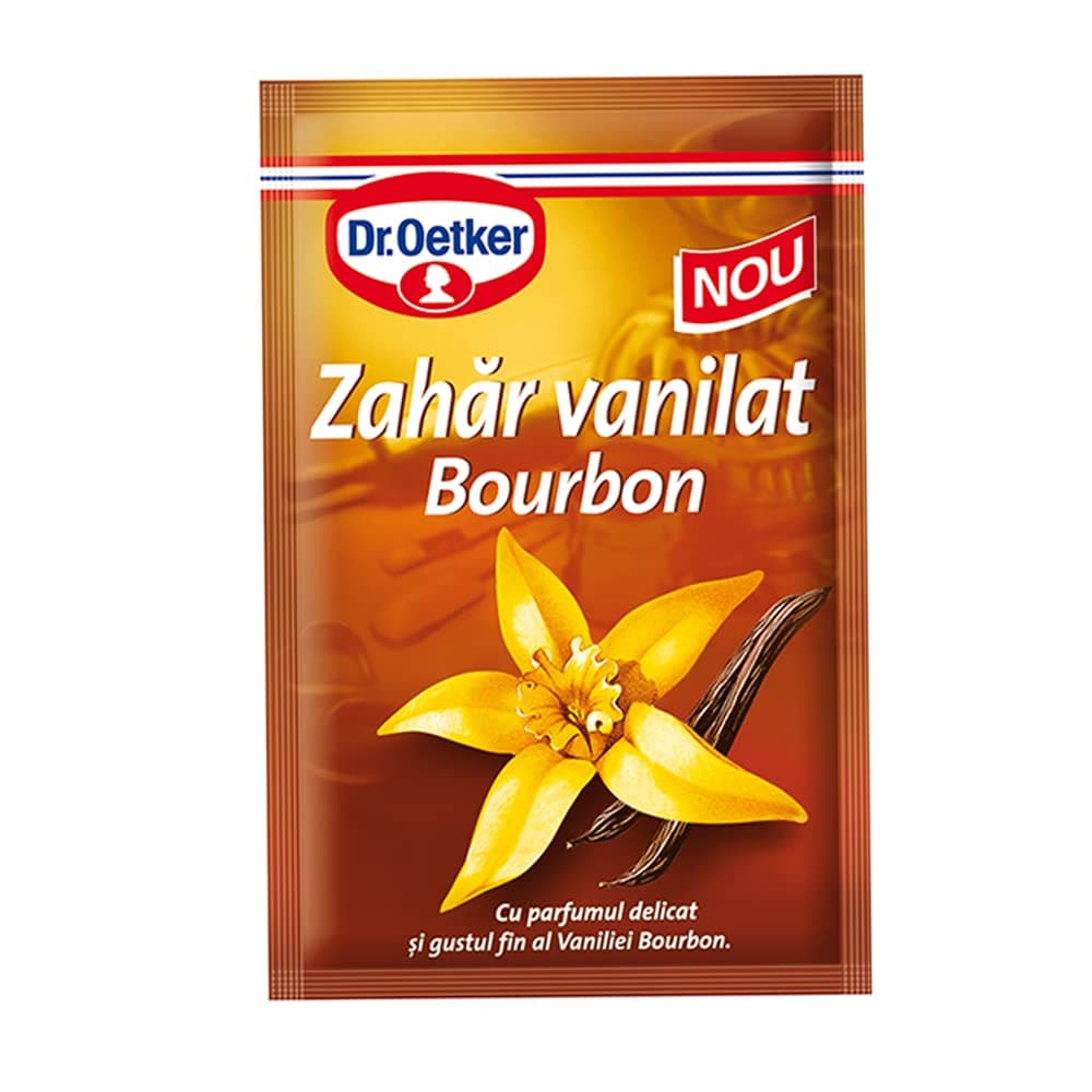 Dr. Oetker Bourbon Vanilla Sugar ( Zahar Vanilat Bourbon ) 10 X 8g
