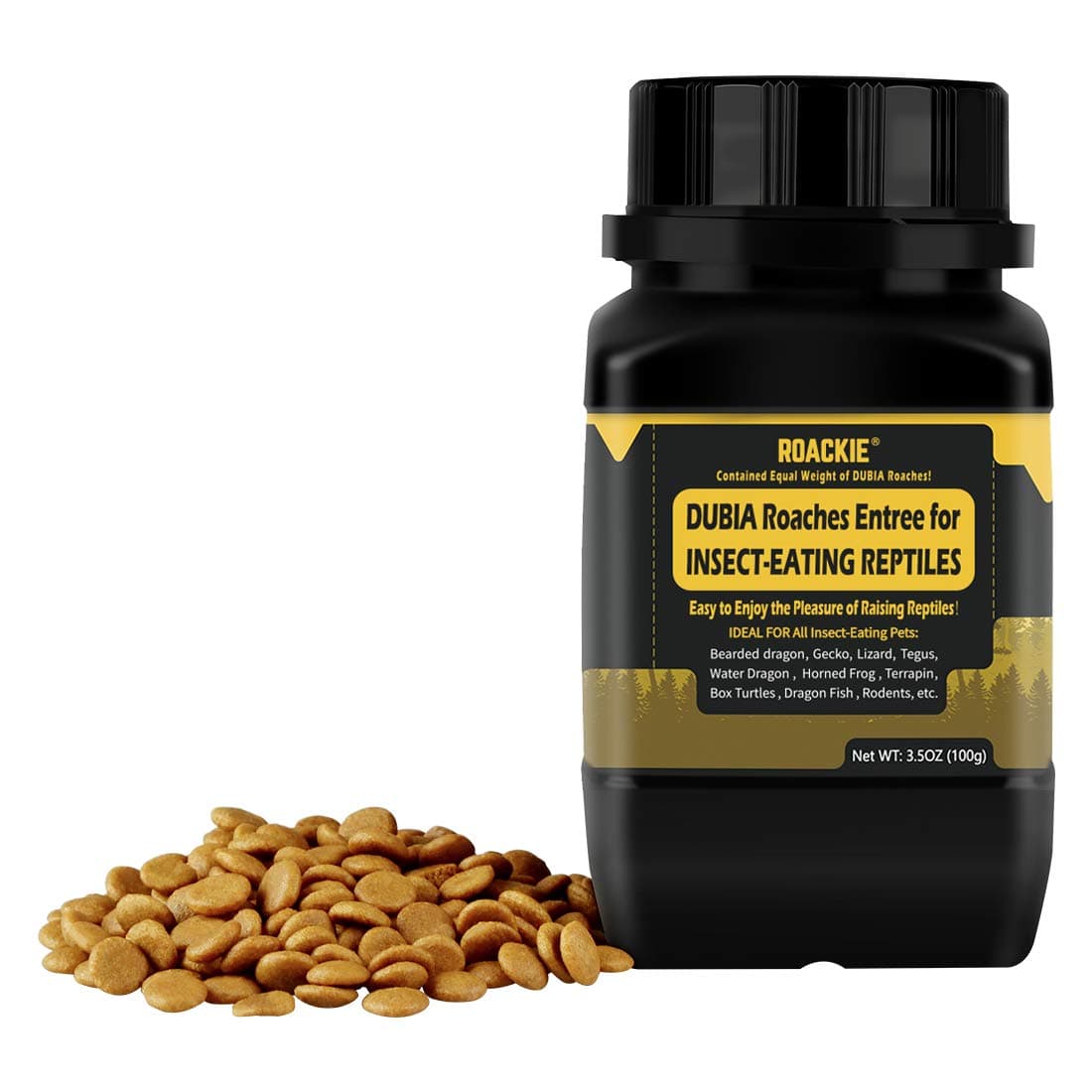 Dubia Roaches Entree Bearded Dragon Food, Leopard Gecko Food, Made from Dubia Roaches of Equal Weight