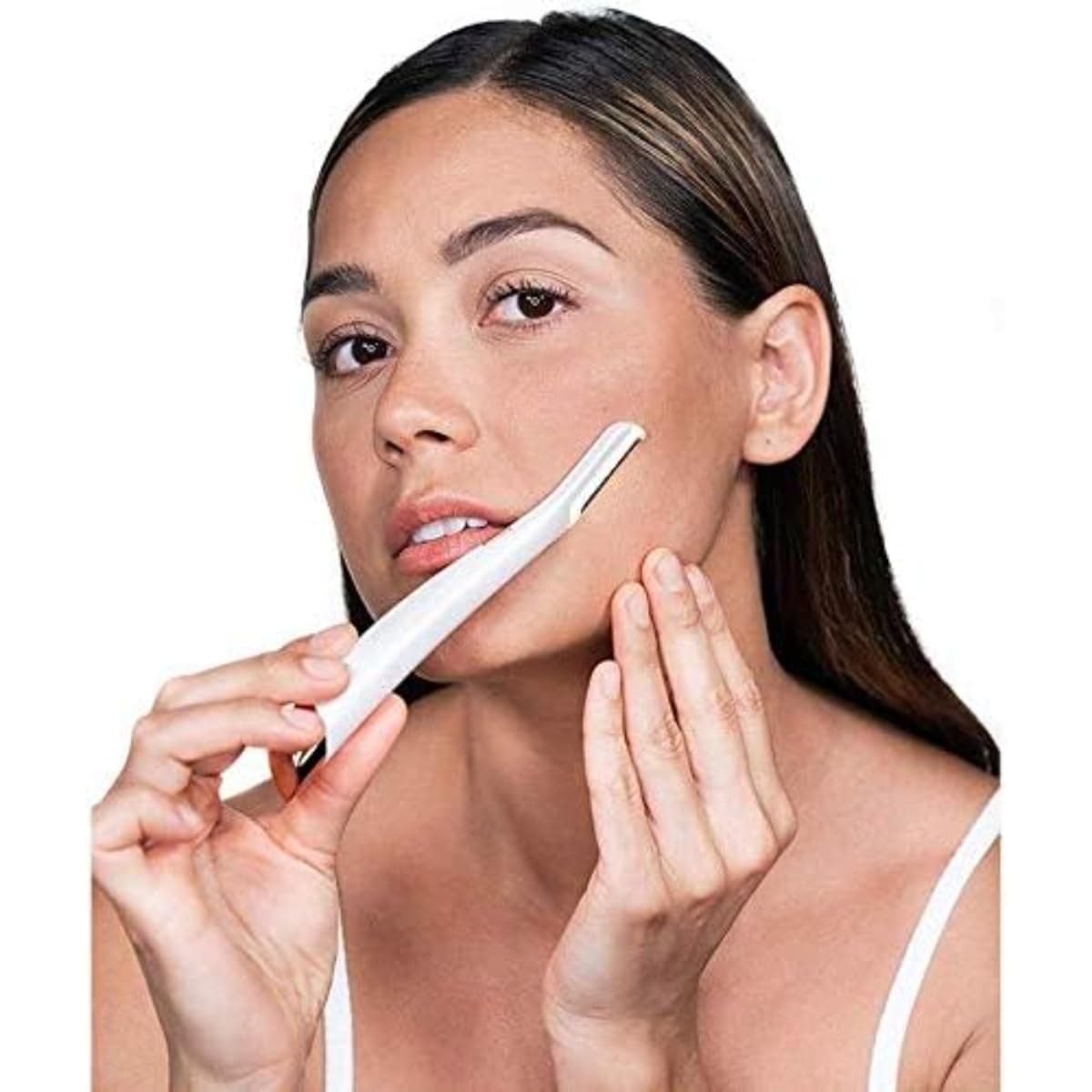 Dermaplane Glo LED-Lit Precision Facial Exfoliator & Hair Remover- Pain-Free Hair Removal,Portable Design for Beautiful Skin, Replacement Heads, Blades, Refills, Mini Grooming Set,