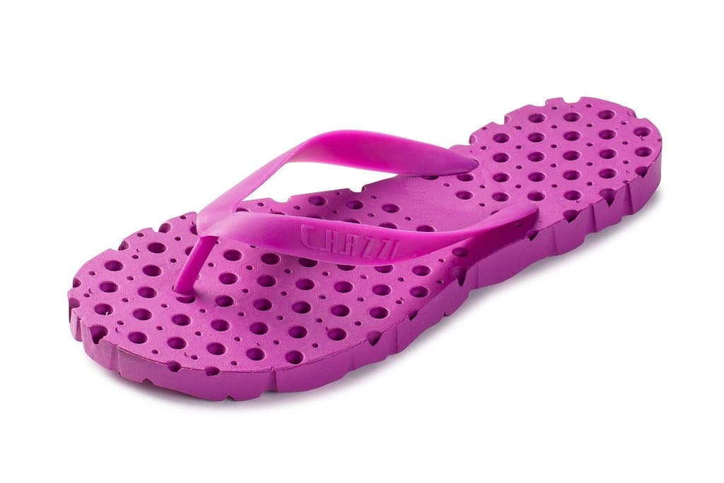 Womens Cheese Style Thong Beach Sandal Flipflops in 4 Neon Bright Colors Purple 7