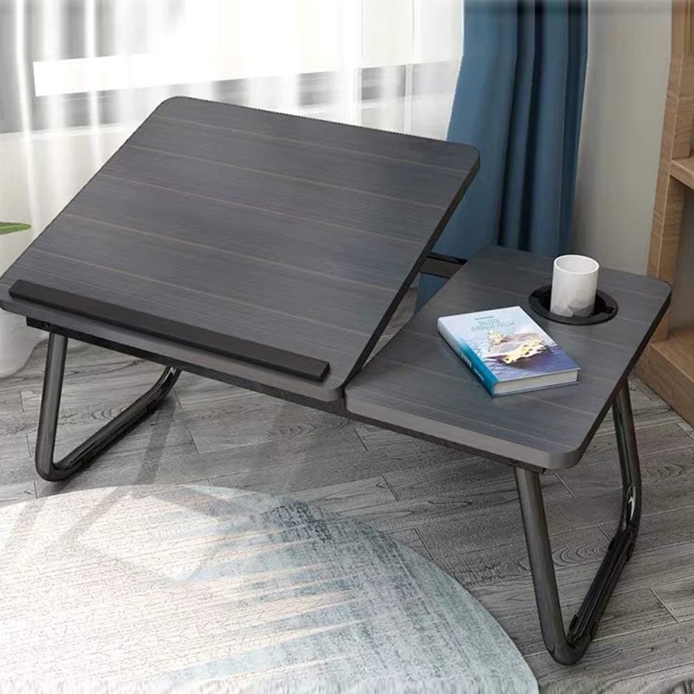 Laptop Bed Tray Table,ShowTop Laptop Desk Notebook,Foldable Lap Desk Stand Adjustable Laptop Table for Bed Notebook Desk Portable Notebook Bed Tray Multifunction Lap Tablet with Cup Holder