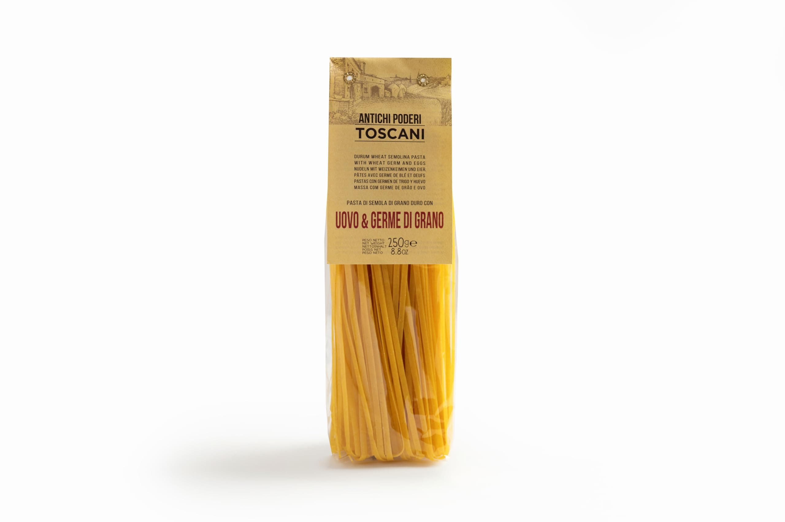 Antichi Poderi Toscani - Pasta With Egg - Tagliatelle - Made with Durum Wheat Semolina - 250 Gr