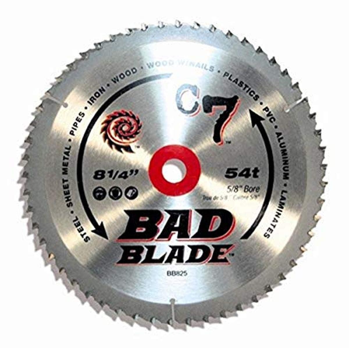 BB825 C7 Bad Blade 8-1/4-Inch 54 Tooth With 5/8-Inch Arbor
