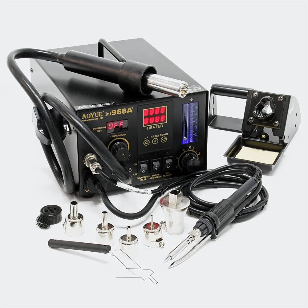 AOYUE Int968A+ Repairing Station Hot Air Soldering Station 3in1