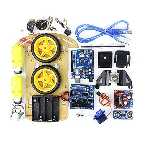 Leyal Smart Robot Motor Car Chassis Kit Avoidance Tracking Speed Encoder Battery Box 2WD Ultrasonic Module for arduino Diy Kit
