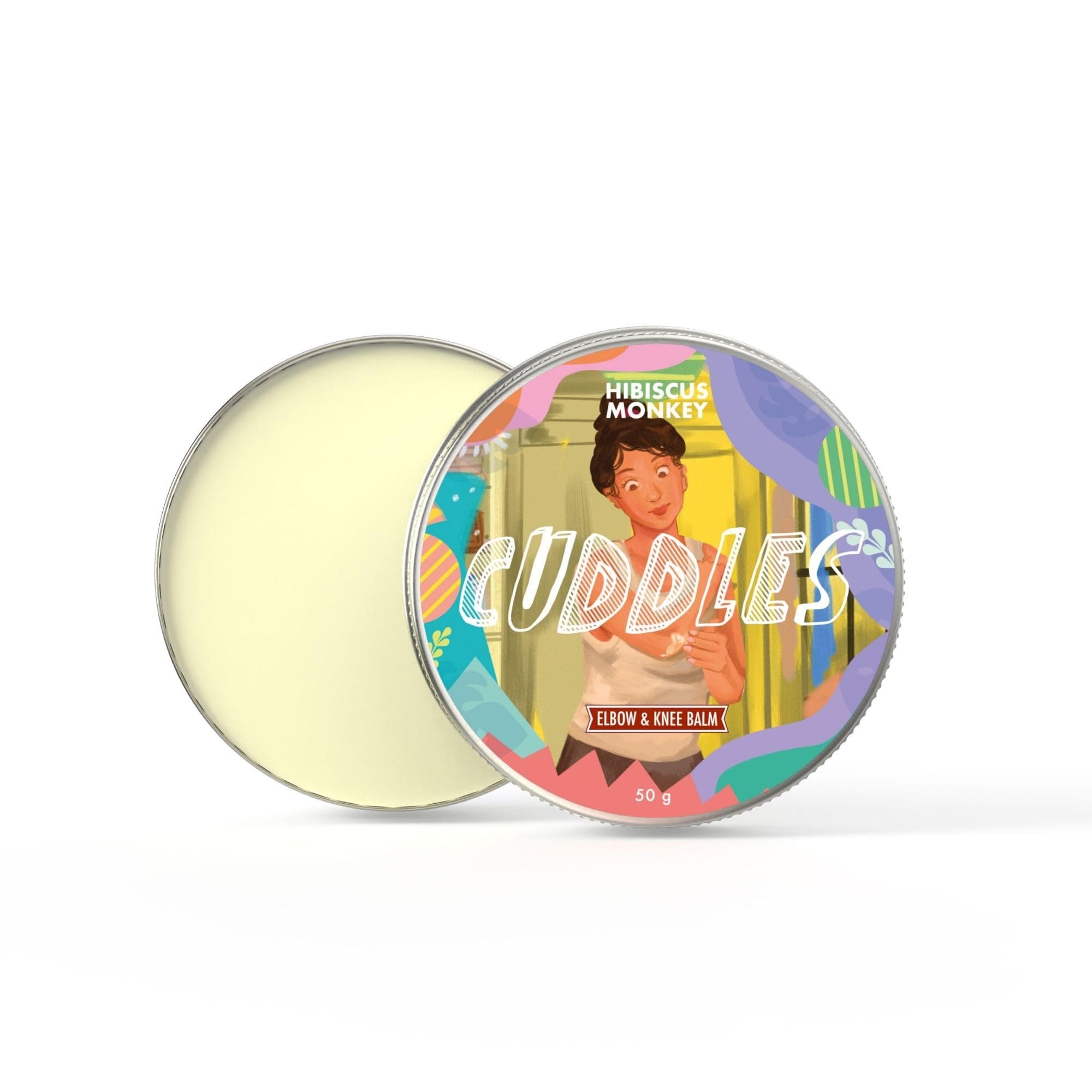 Cuddles, Elbow & Knee Balm | Reduces Discoloration, Deeply Moisturizes Dry and Rough Skin | Shea butter, Coconut Milk Oil, Vitamin E | Natural, Chemical Free | 50g