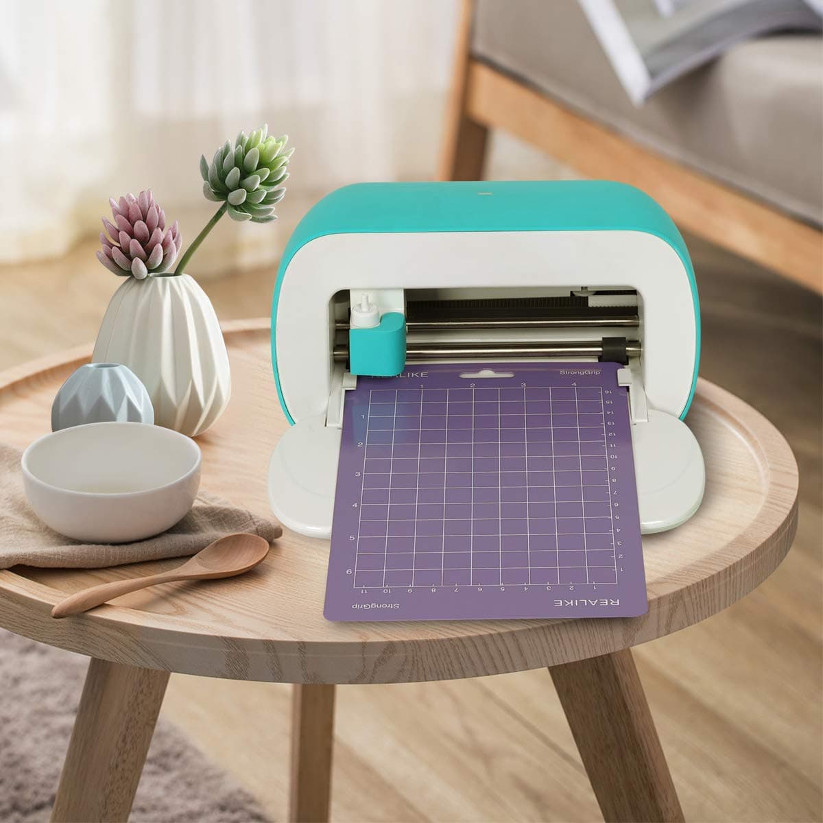 REALIKE Cutting Mat for Cricut Joy 4.5” X12” 4.5”X6.5” ( StandardGrip, LightGrip, StrongGrip 6 Mats ), Variety Adhesive Cutting mats for Cricut Joy Accessories