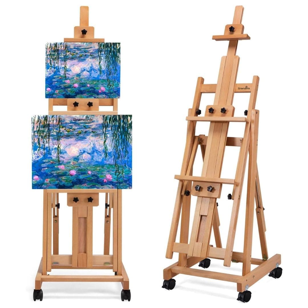 H-Frame Beechwood Studio Easel