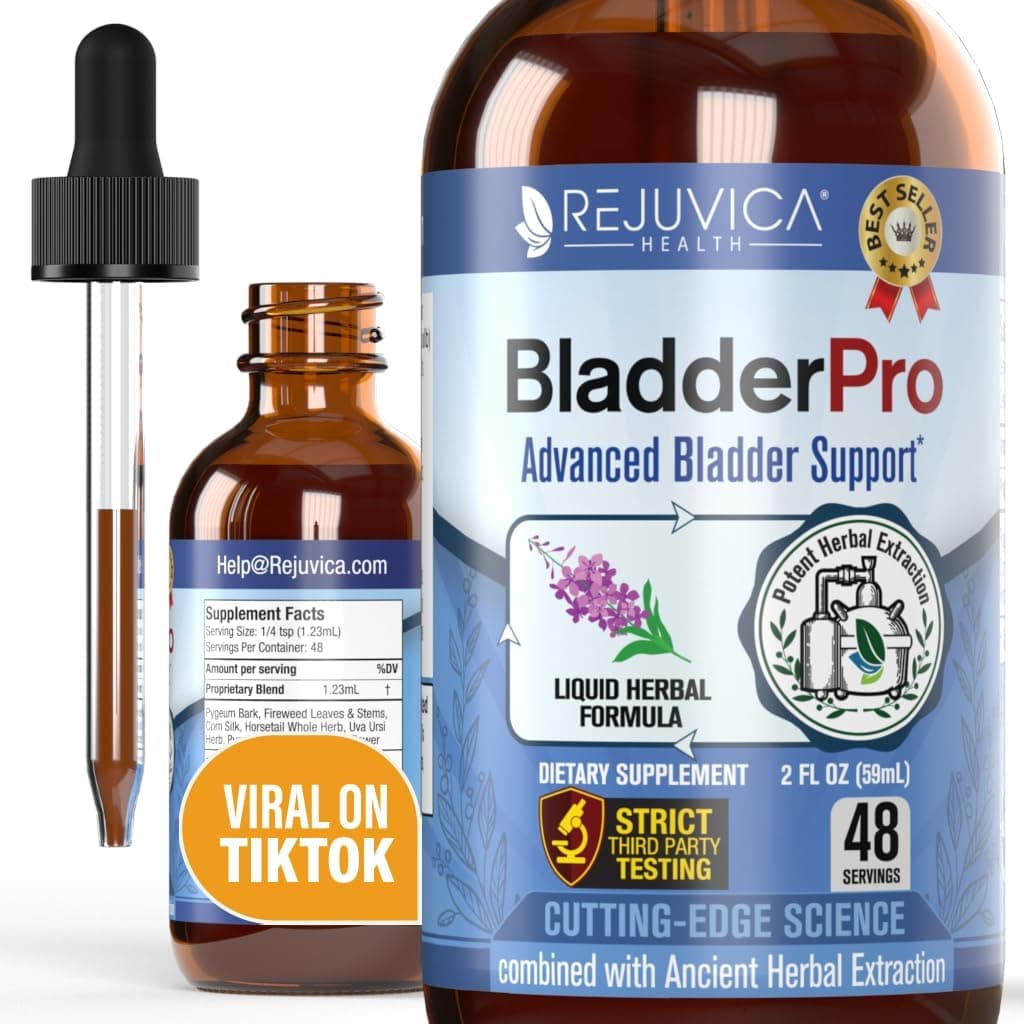 - Rejuvica Health BladderPro for Men and Women - Bladder Support Supplement - Liquid Delivery for Better Absorption - Pumpkin Seed, Uva Ursi, Goldenrod and More