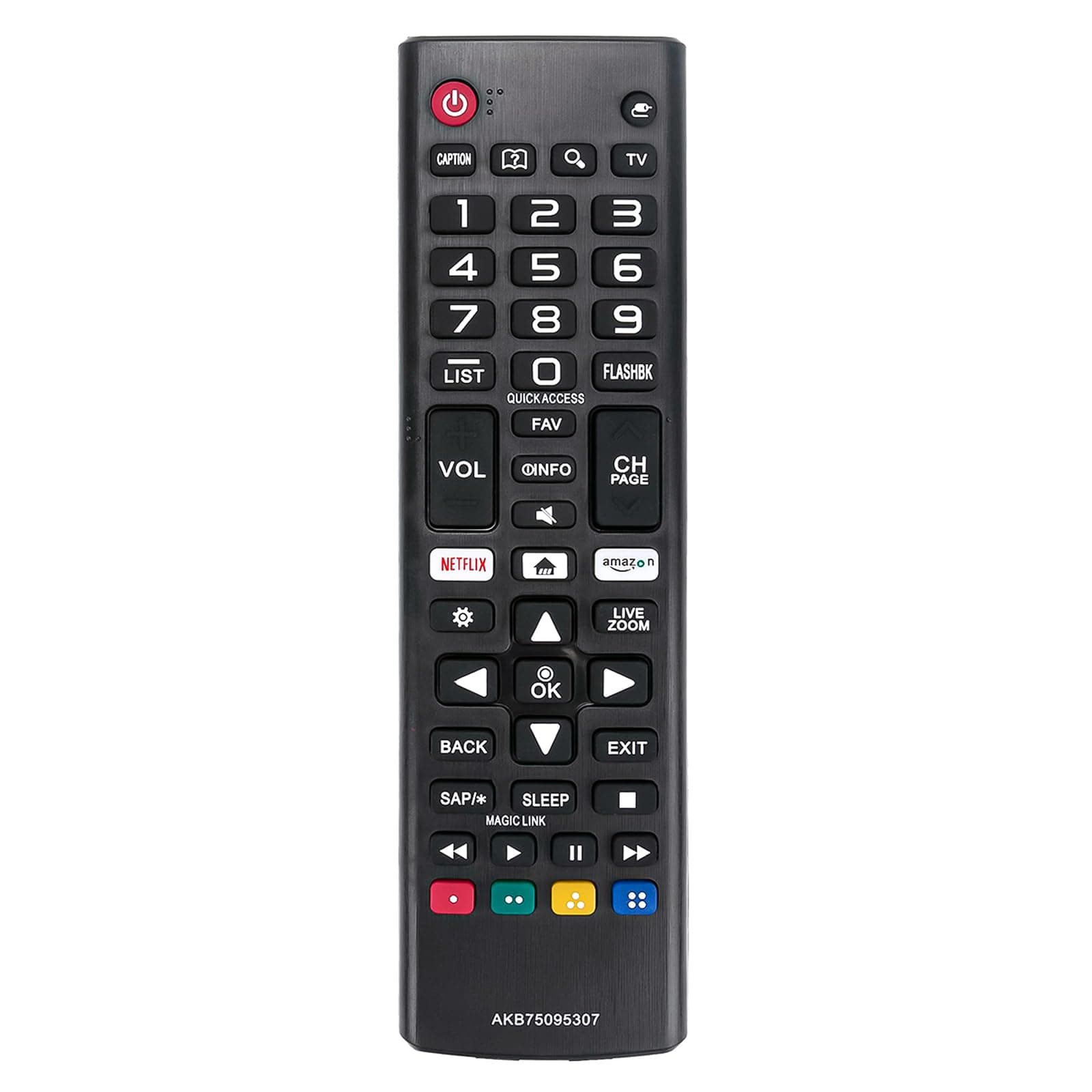 New AKB75095307 Replace Remote fit for LG TV 43UJ6300 49UJ6300 65UJ6300 55UJ6300 55UJ6540 43LJ5500 43LJ550M 49LJ5500 49LJ550M 49UJ6500 55LJ5500 55LJ550M 55UJ600 OLED65B7A OLED55C7P OLED65C7P OLED55E7P
