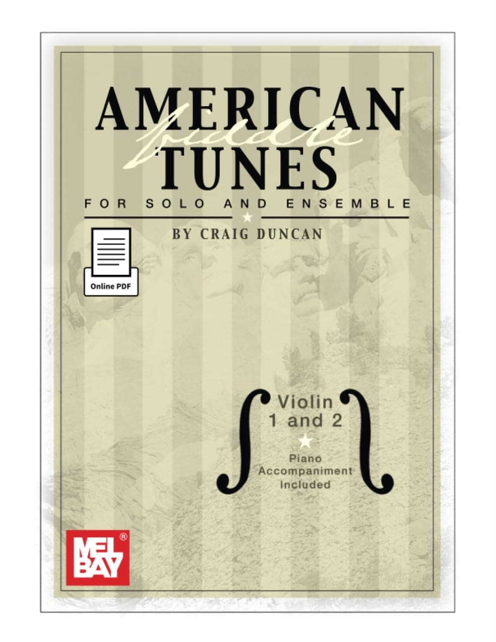 American Fiddle Tunes for Solo and Ensemble: Violin 1 and 2 with piano accompaniment included