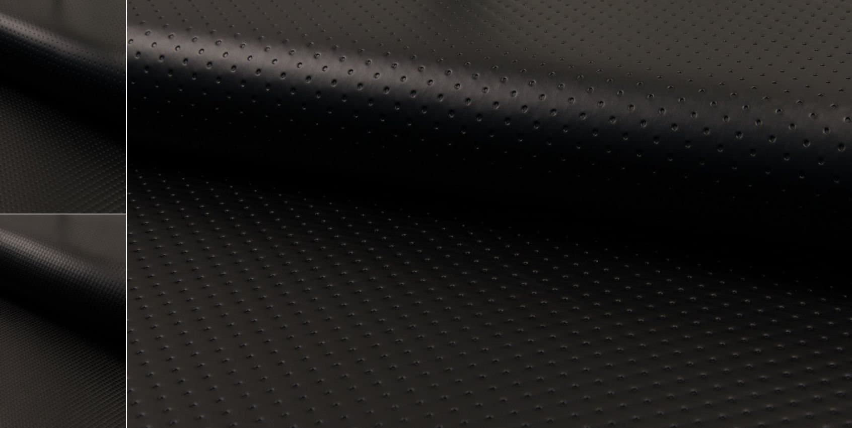 StoffBook D364 Black Elastic Perforated Leather Matt Lycra Lycra Fabric Fabrics