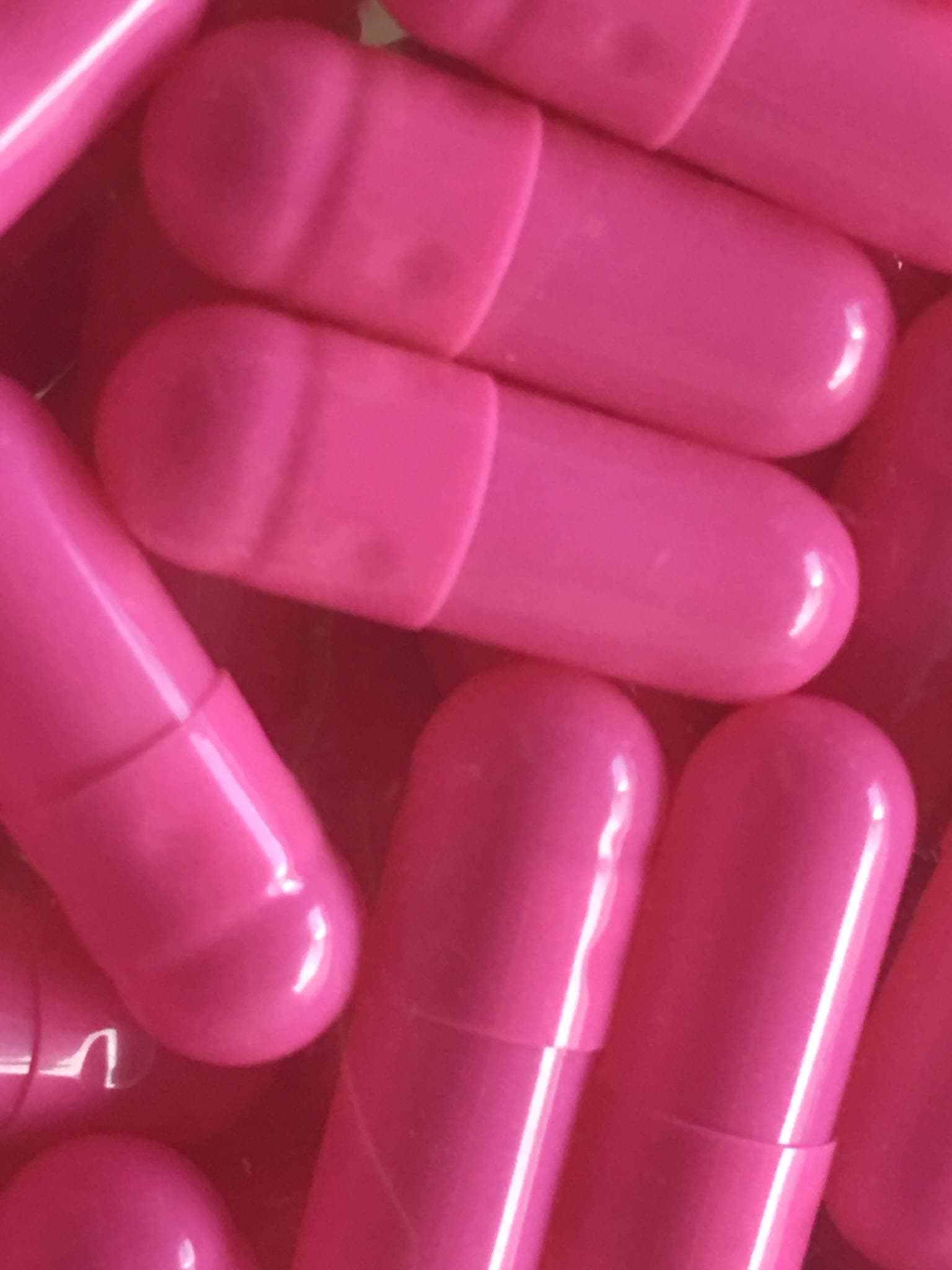 Empty Gelatin Capsules Size 4 HOT Pink (100)