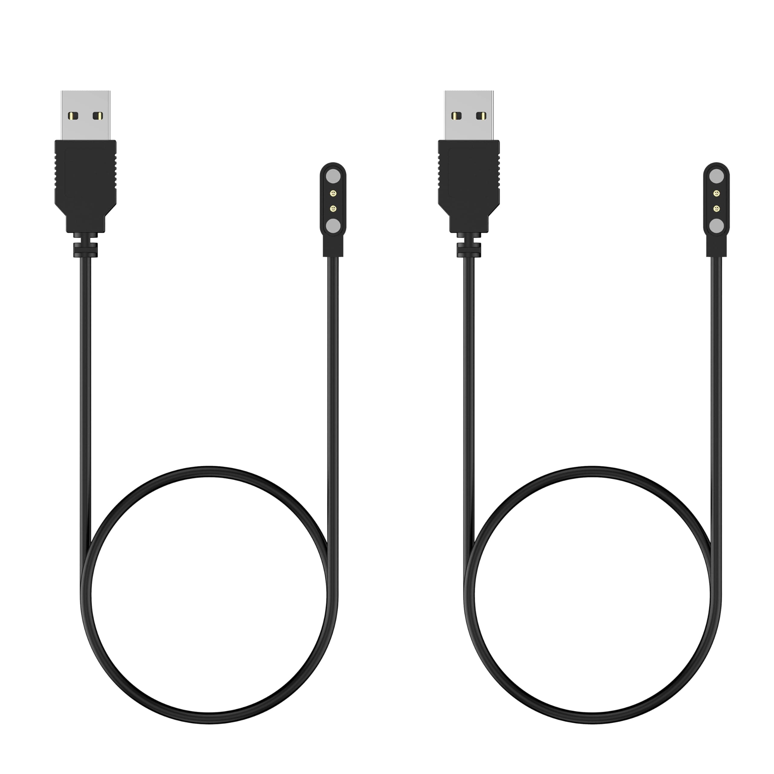 ZOSKVEE2-Pack Charging Cable Compatible with P95 Smart Watch, Replacement USB Charging Cable, Portable Magnetic Charger