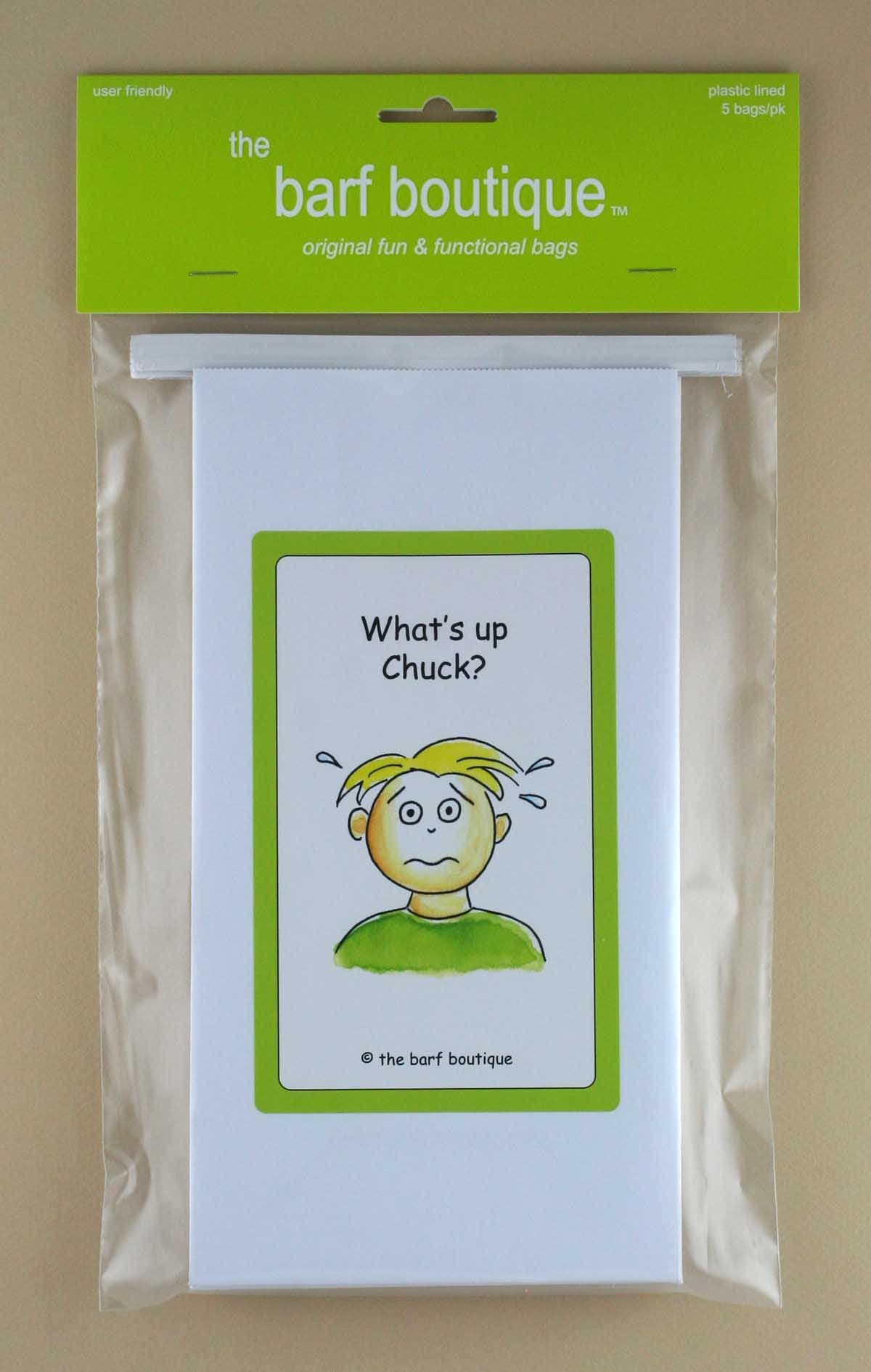 "What's Up Chuck?" Barf Bags (5/pk)