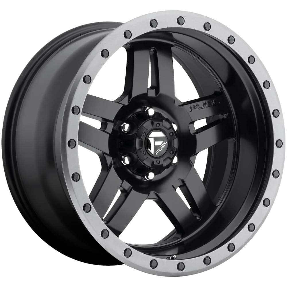FUEL OFF-ROAD D557 ANZA 17X8.5, 5X5.0, 4.99, 6mm MATTE BLACK GUN METAL RING - D55717857350