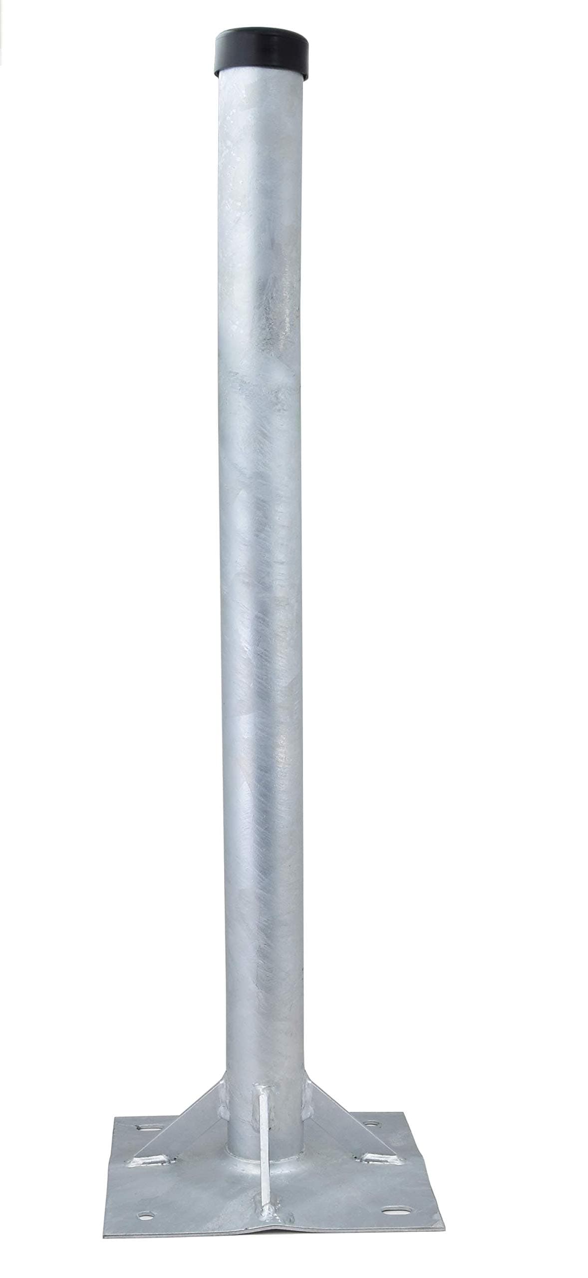 Satix SSTF00200 pole stand 100 cm with 60 mm mast tube for satellite dish or aerial galvanized steel