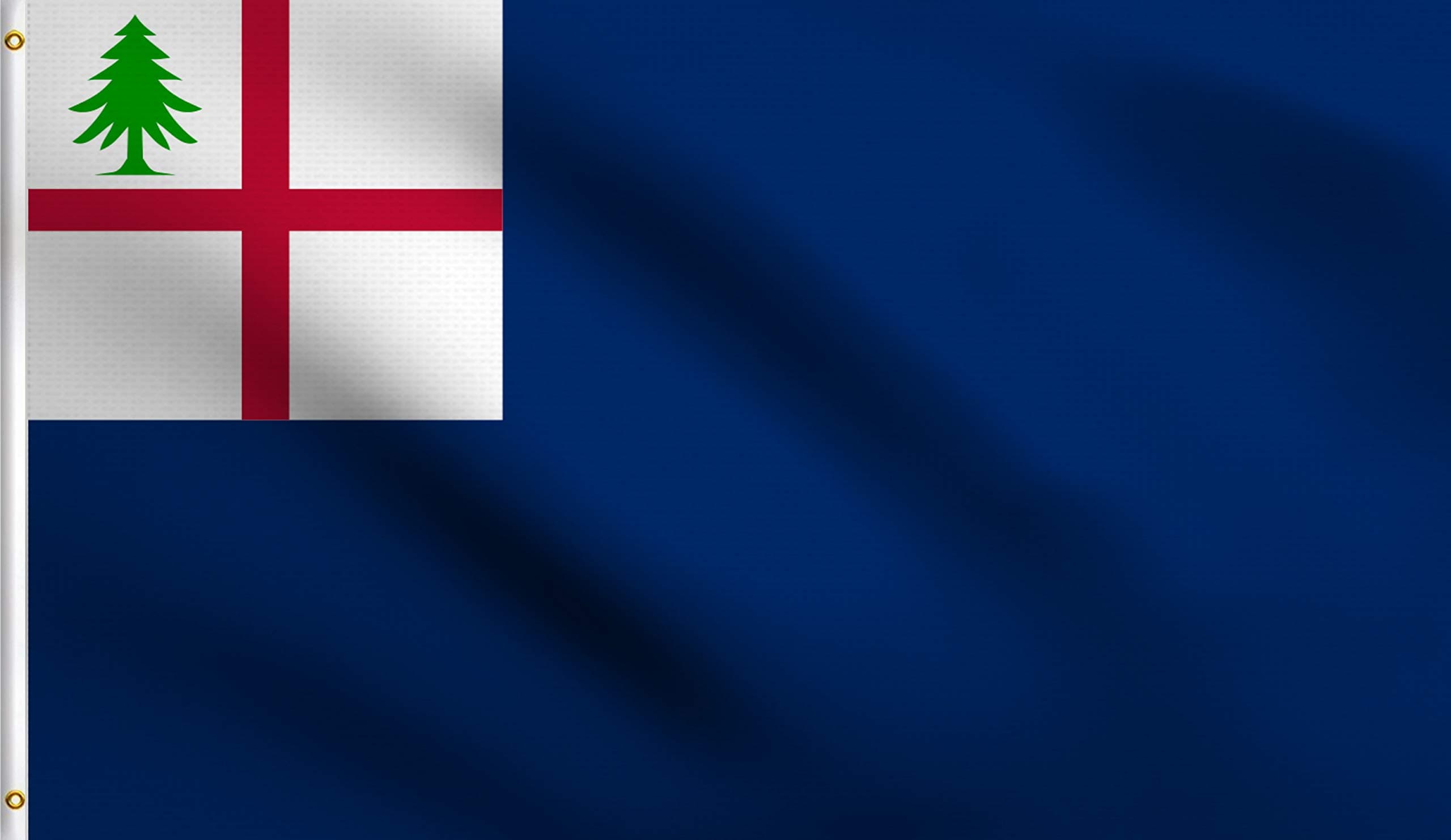 DMSE WholesaleBunker Hill American Revolution War England 1775 Breed's Flag 3X5 Ft Foot 100% Polyester 100D Flag UV Resistant (3' X 5' Ft Foot)