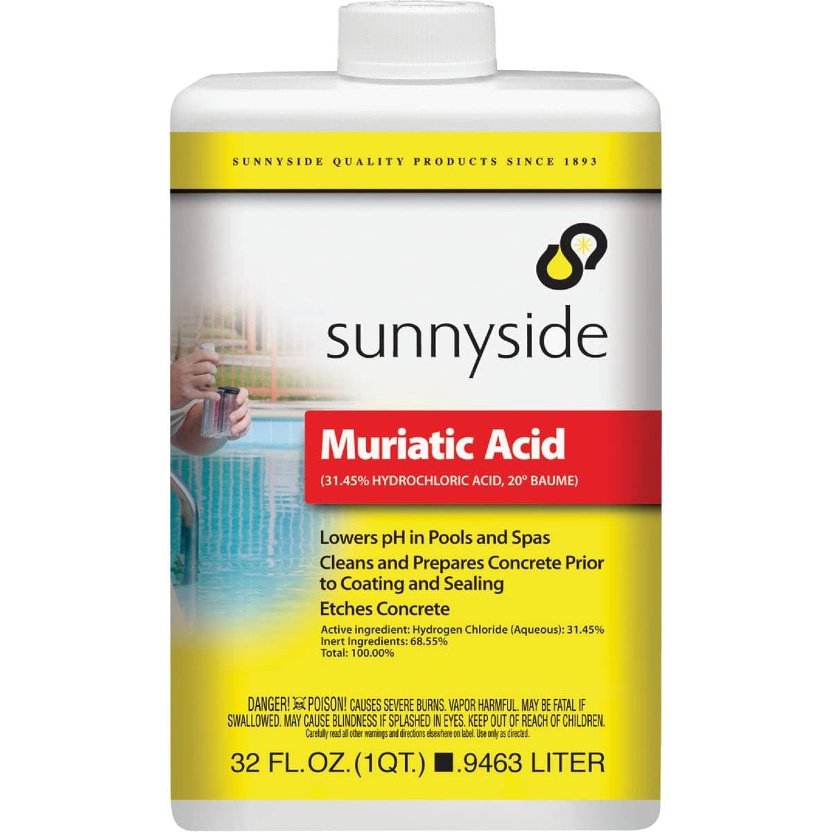 Sunnyside Corporation 71032 1-Quart Muriatic Acid