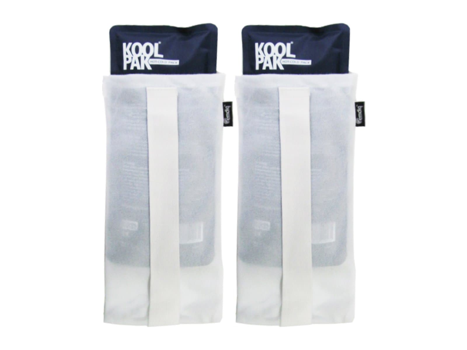 Emdiq Compress Wrap and Luxury Hot Cold Gel Pack, White - 2 Sets