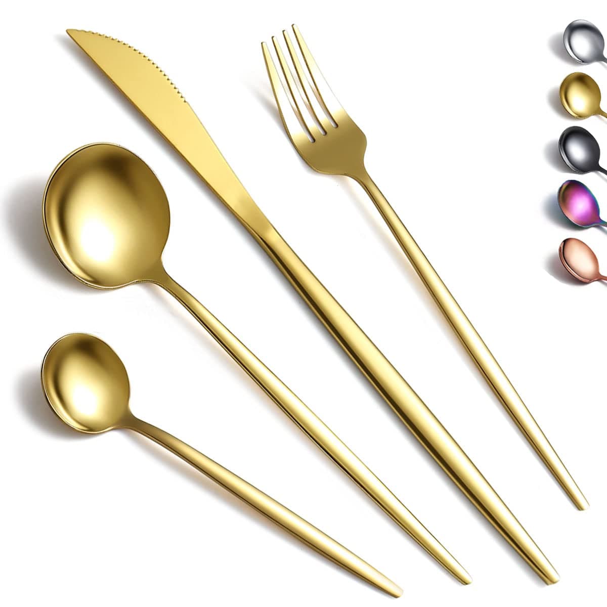 835 Gold Cutlery Set 16 Pieces