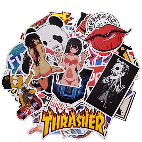 100 PCS Not Repeat Graffiti Sticker Label Fashion Label Art Car Board Waterproof Random Stickers