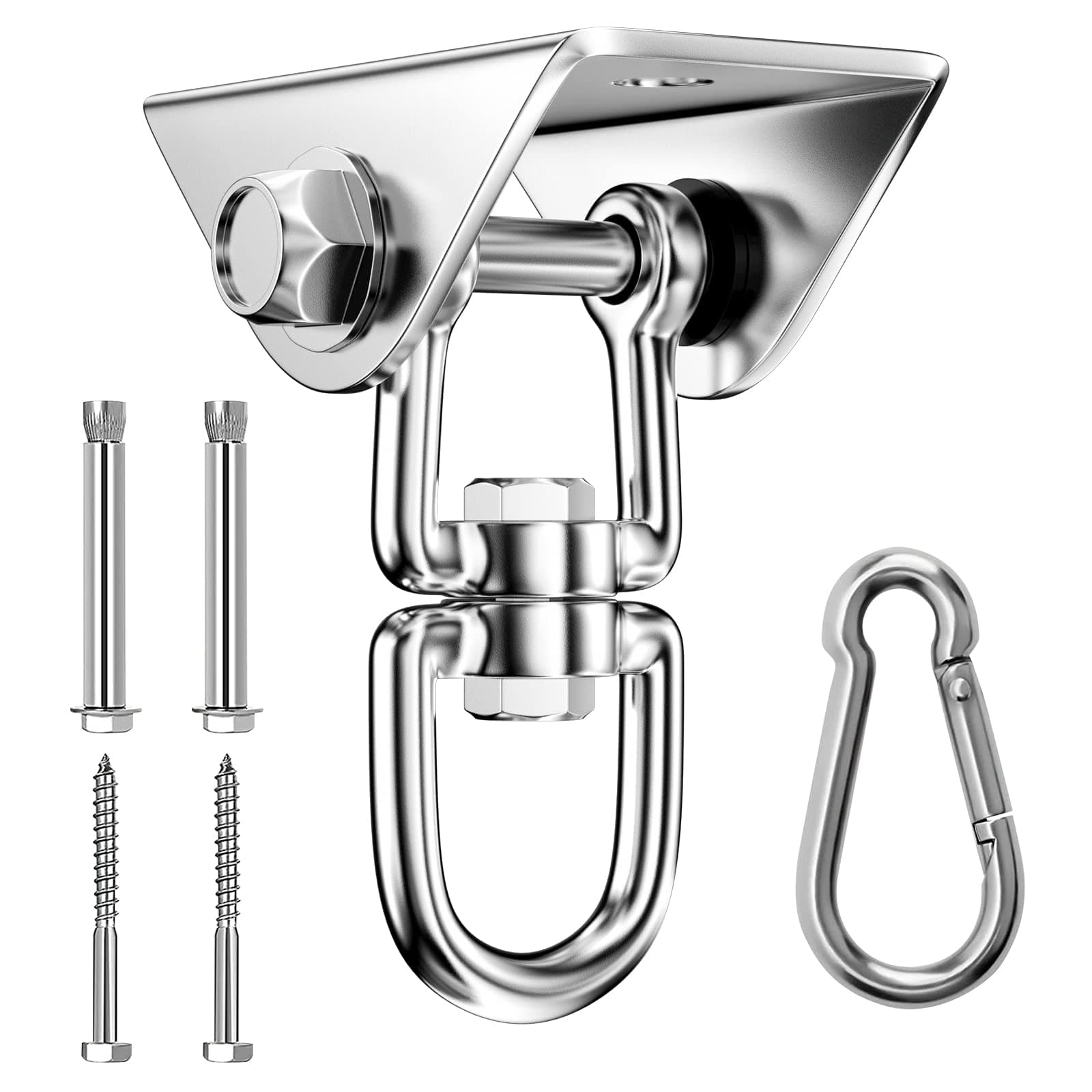 Newaner Ceiling Hooks - Heavy Duty 450 kg, 360° Swing Hangers for Hammock, Yoga Chair & Sandbag Sets