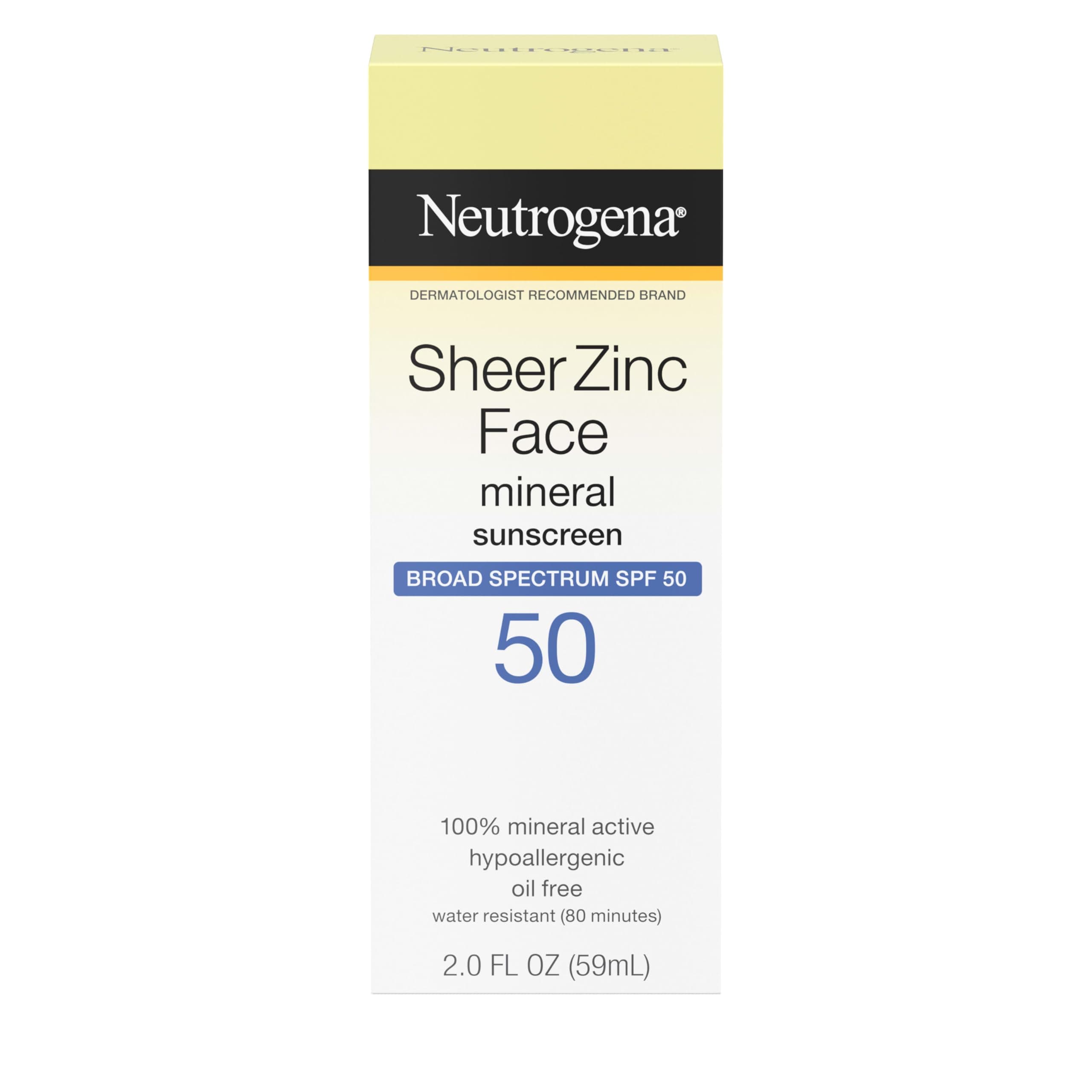 Neutrogena Sheer Zinc Face Dry Touch Lotion Sunscreen
