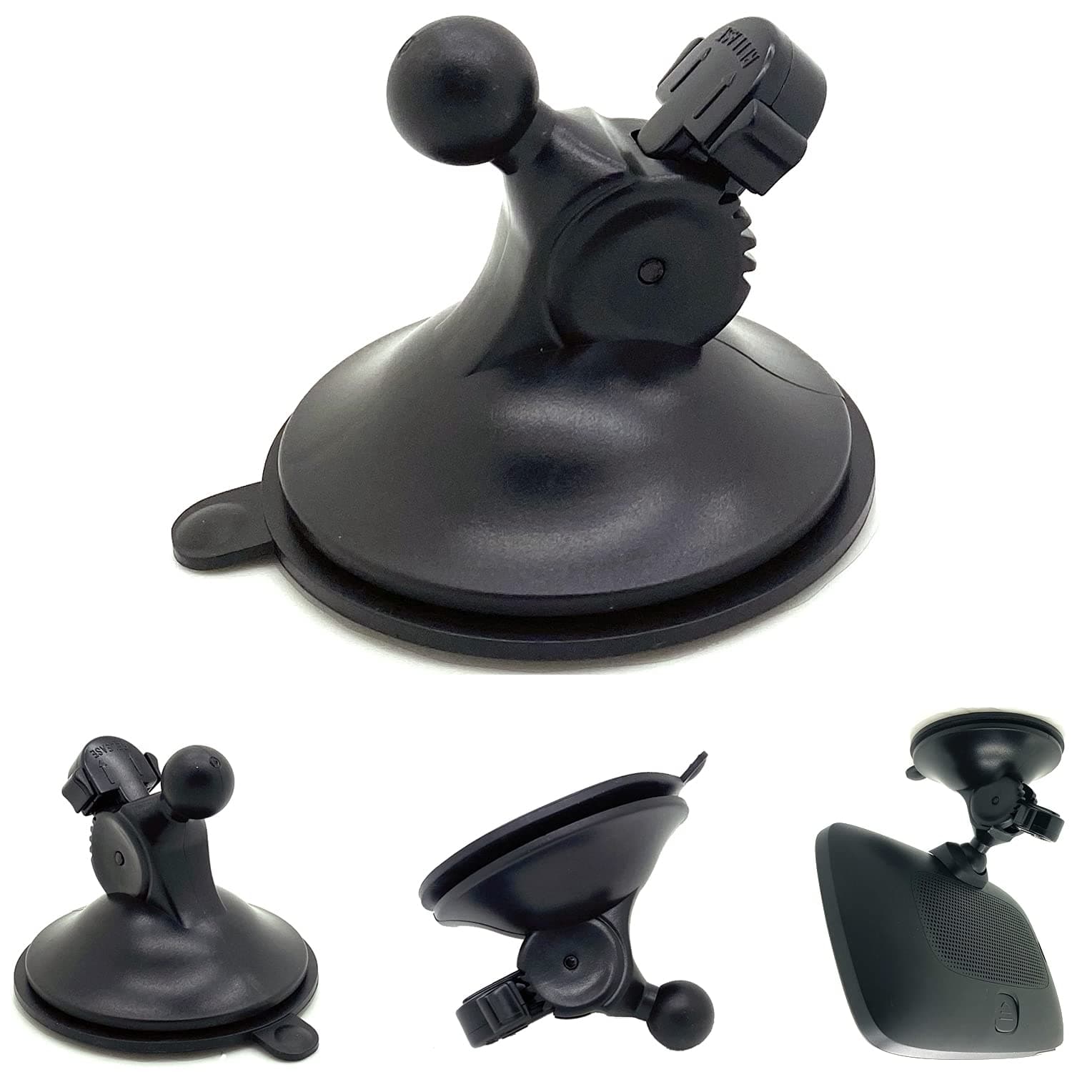 16mm Rubber Coating Ball Suction Mount for Tomtom GPS, Compatible with All Tom Tom VIA Start Go Live Supreme Discover Comfort 5" 6" Screen GPS w/16mm Ball Joint (Cradle is not Included)